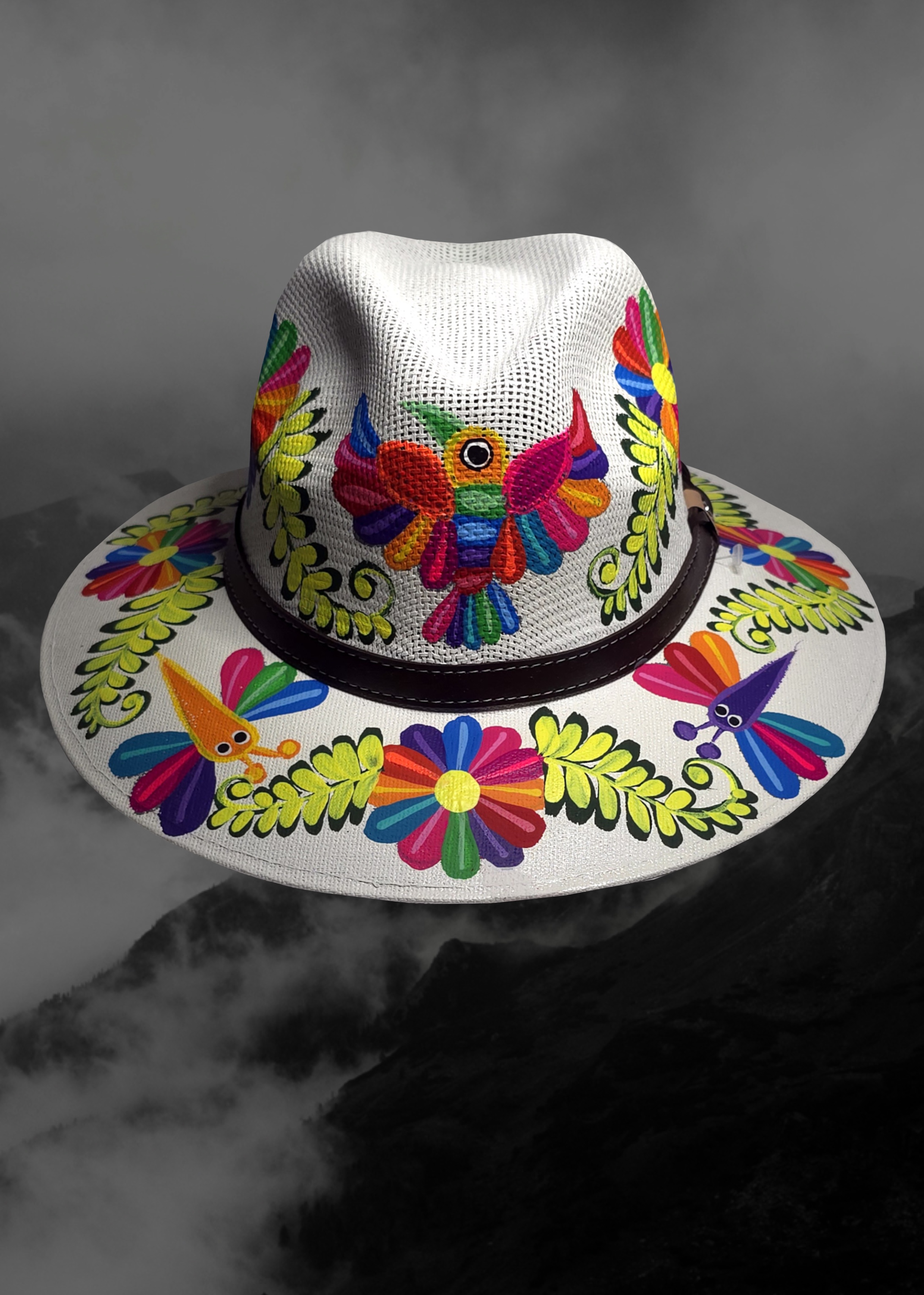 Mexican Artisanal Hand-Painted Hat