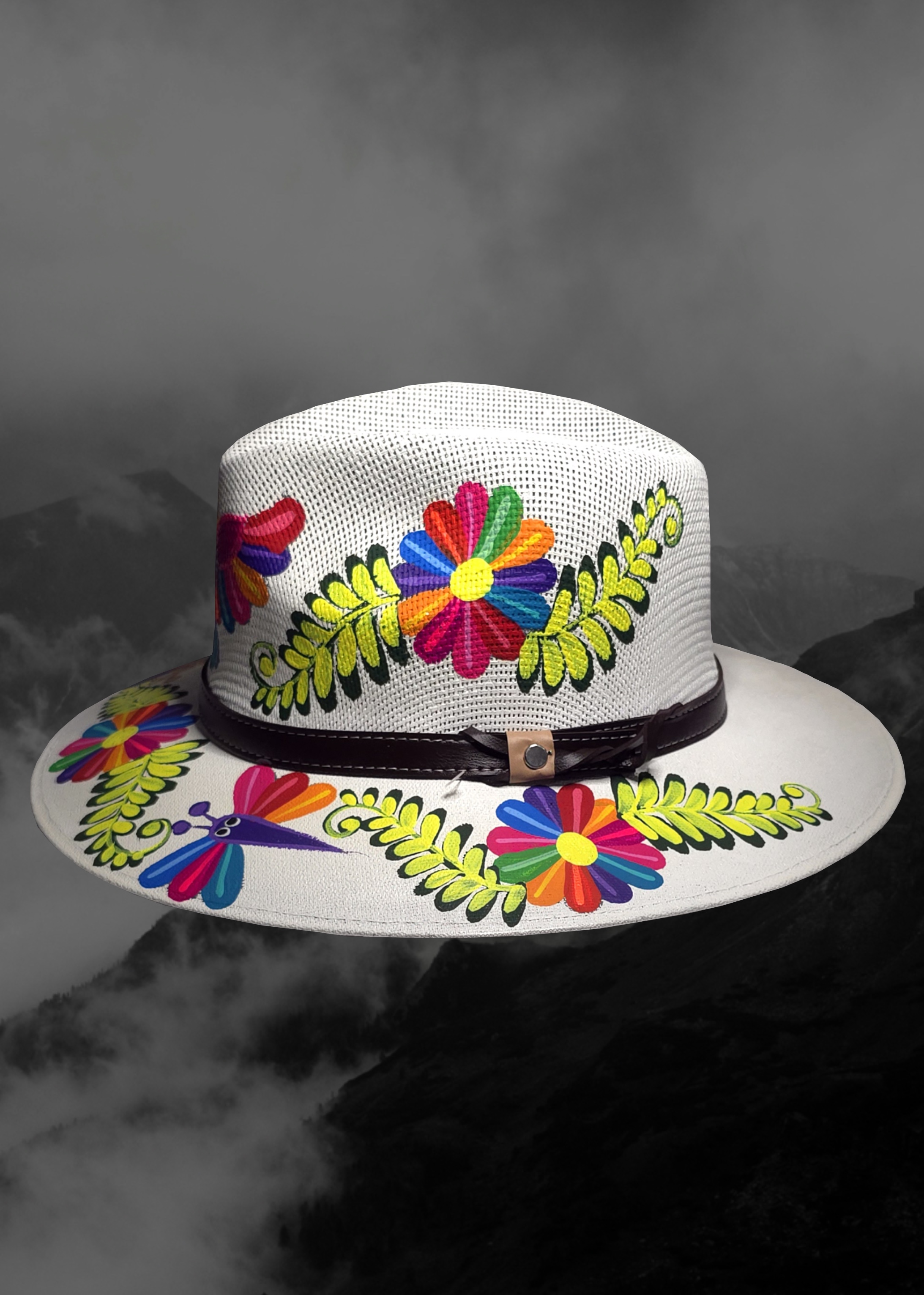Mexican Artisanal Hand-Painted Hat