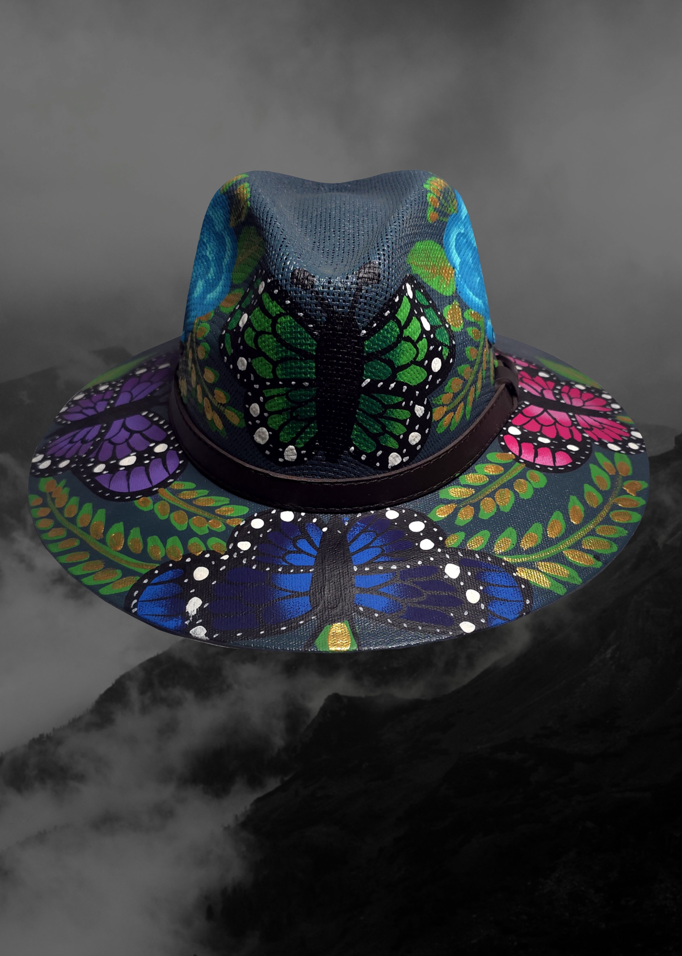 Mexican Artisanal Hand-Painted Hat