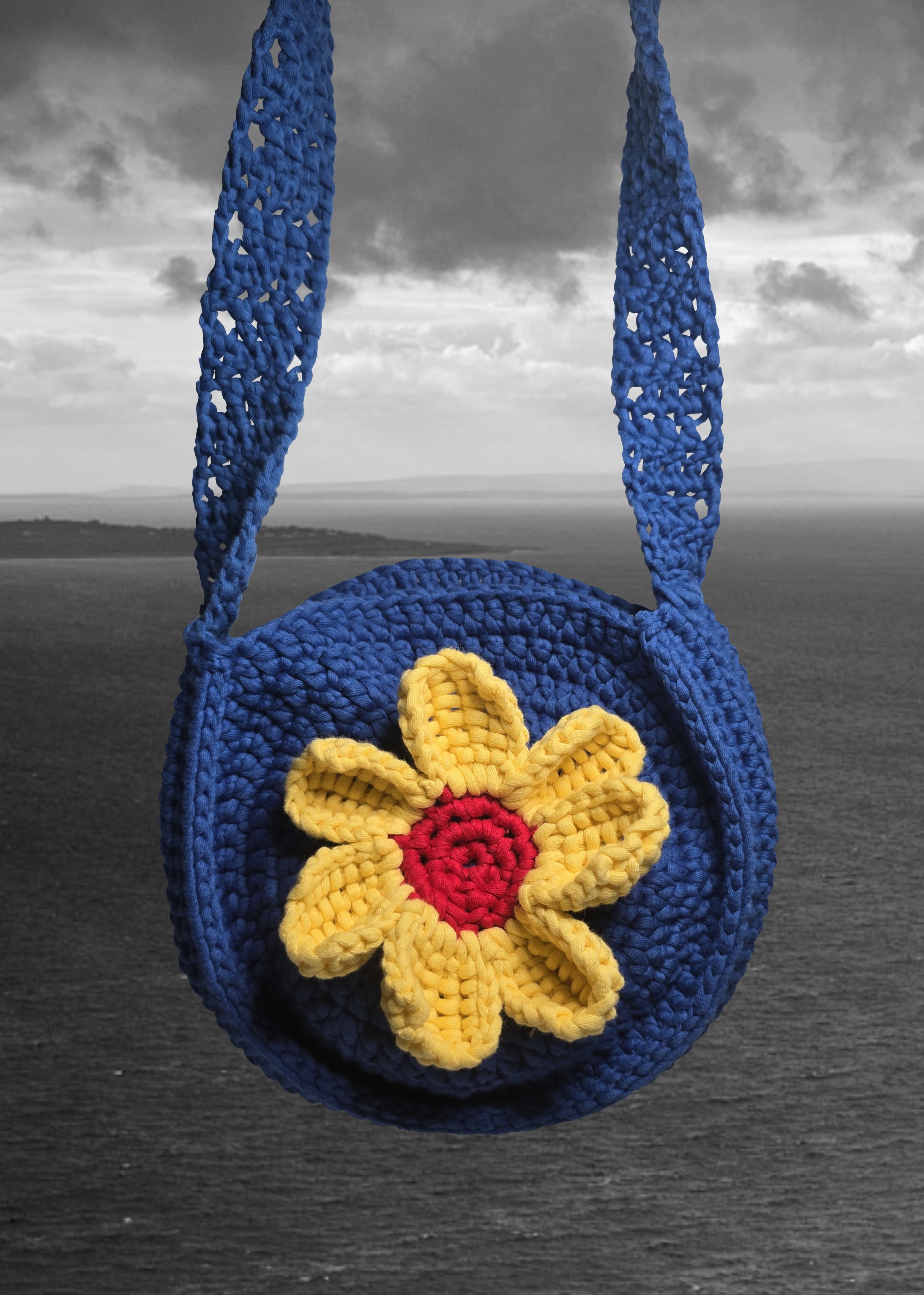 Hand crocheted bag
