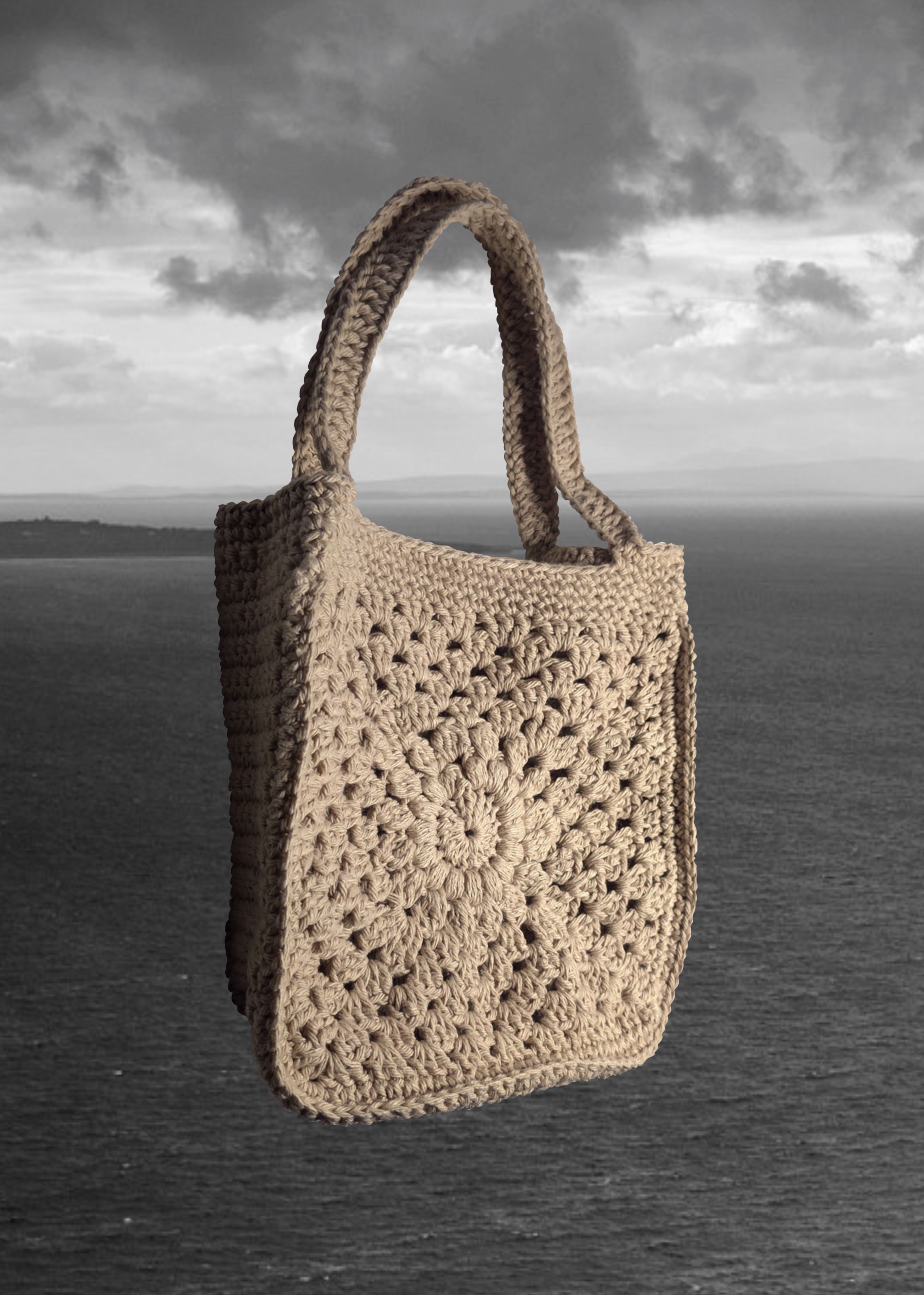 Hand crocheted bag 