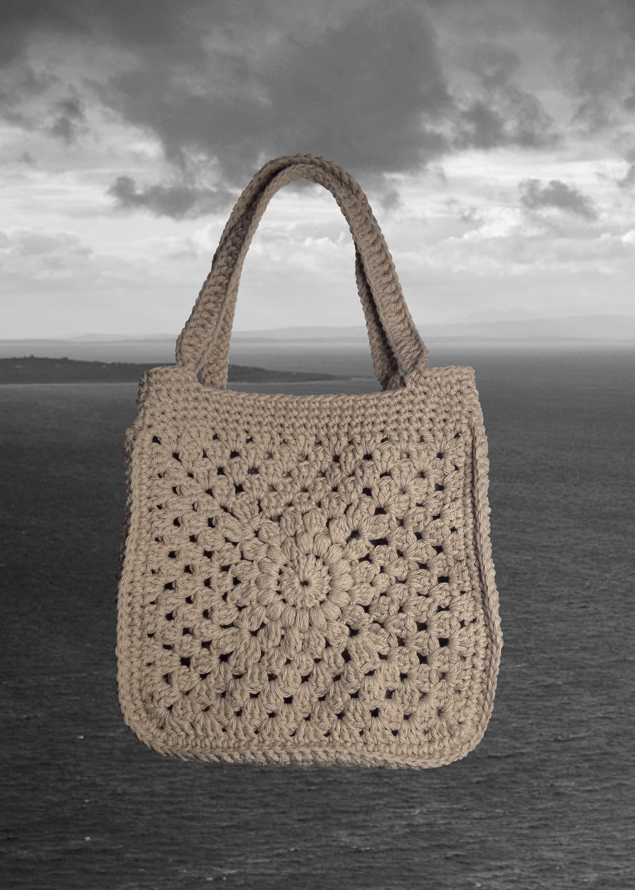 Hand crocheted bag