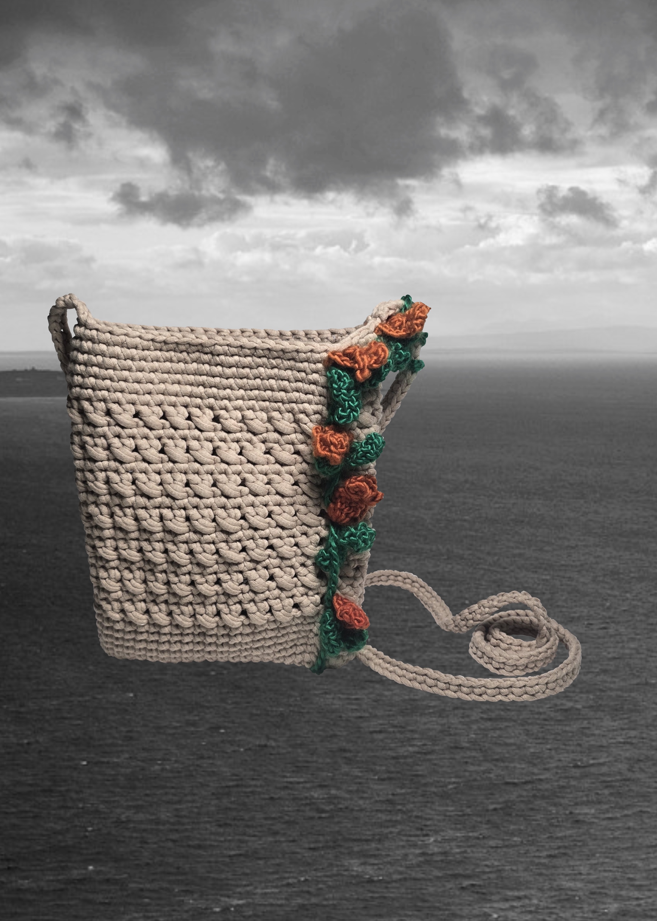 Hand crocheted bag 