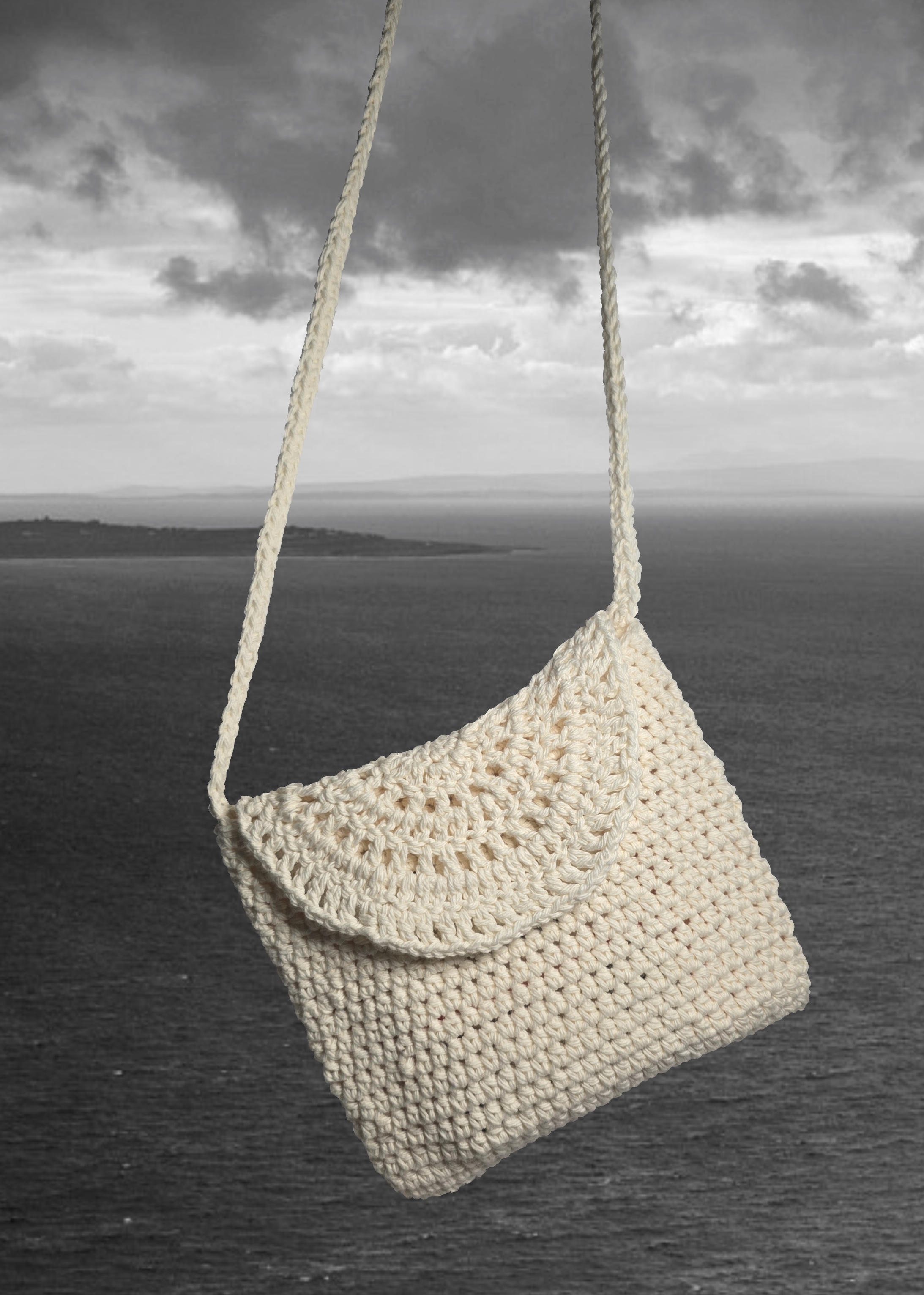 Hand crocheted bag