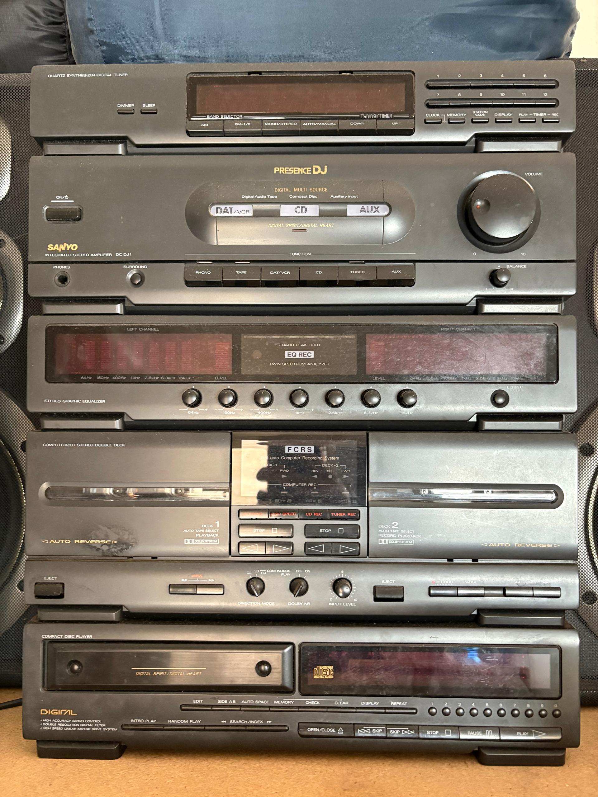 Vintage Sanyo Stereo System