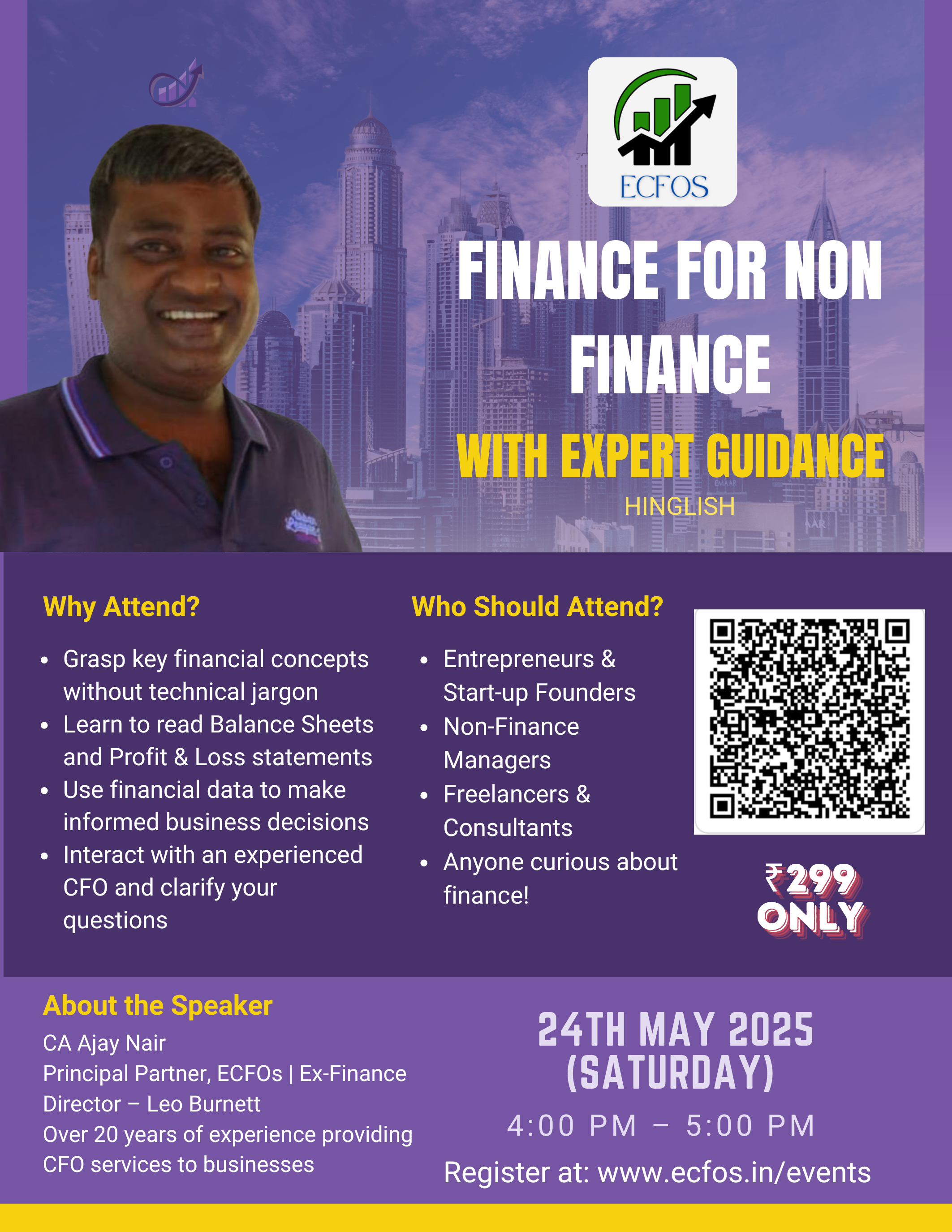 [Sold Out] Finance for Non-Finance