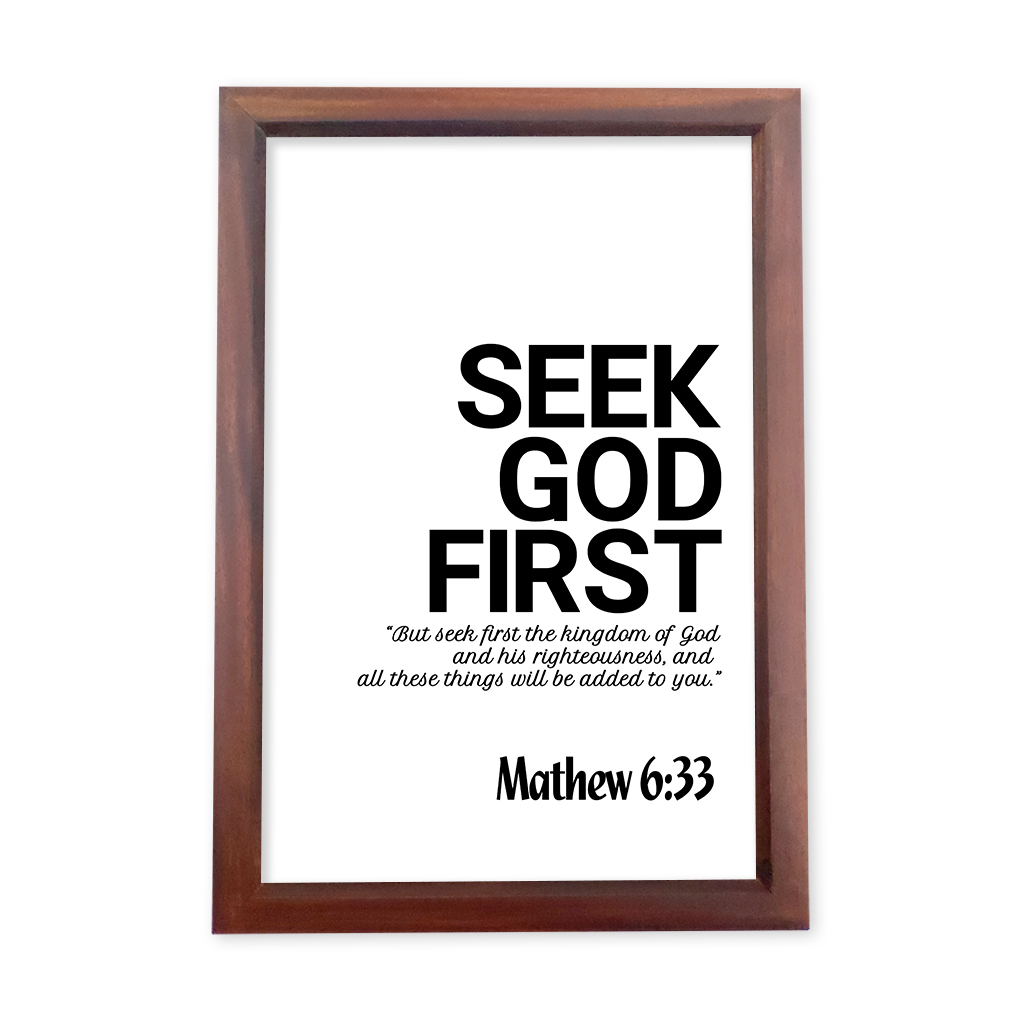 Seek God First