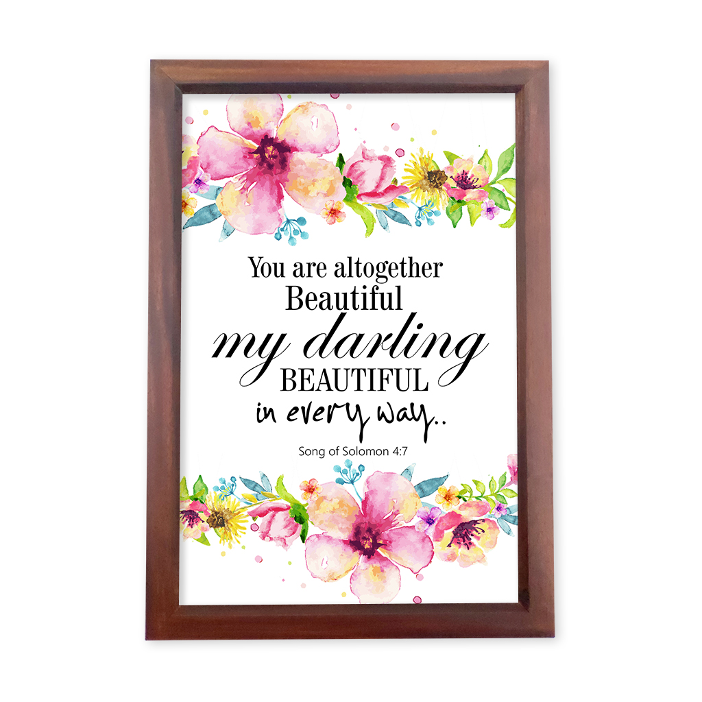 You are beautiful my darling