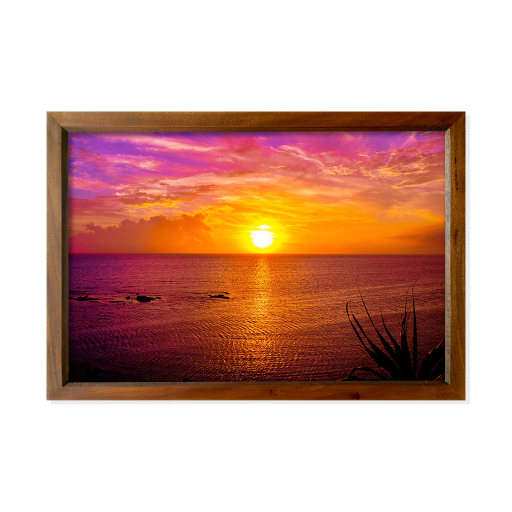 Sunset in calm waters