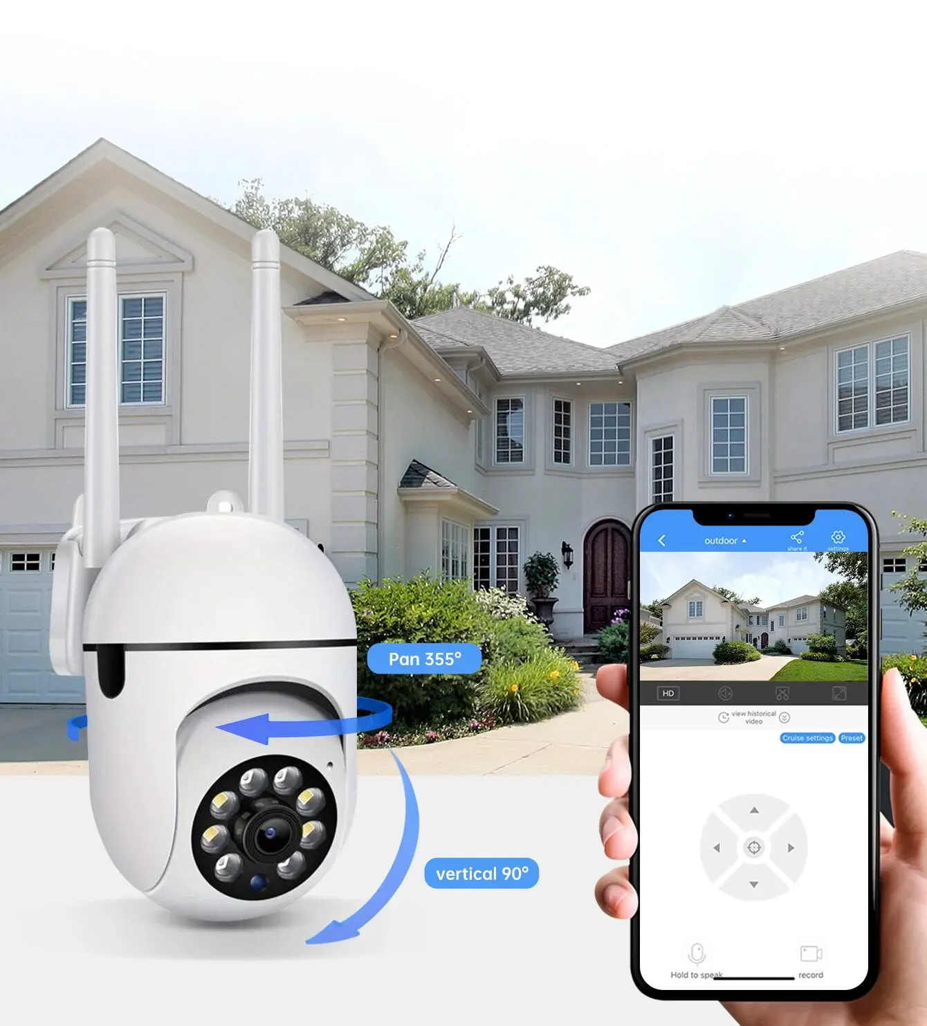 OYKUTECH  3MP WiFi İç mekan Güvenlik kamerası