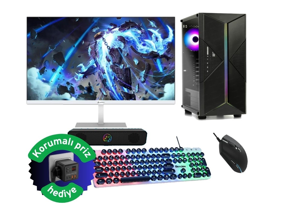 Oykutech Gaming Set | Ryzen 5 3500X + RX 5500XT 8GB | 23.8" 100Hz Monitör