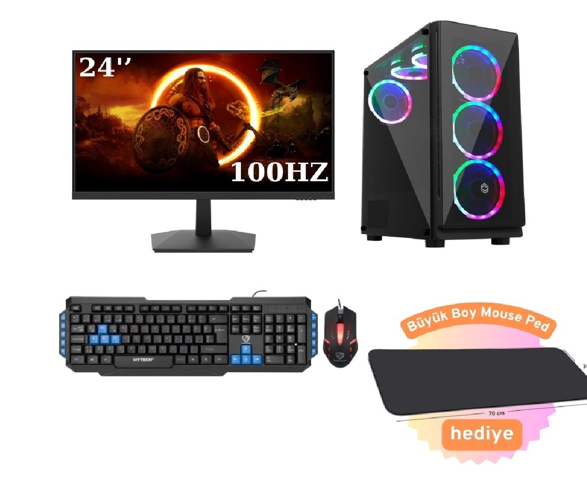 Oykutech i5 12400F RX 6650 XT 32GB RAM Gaming Set 
