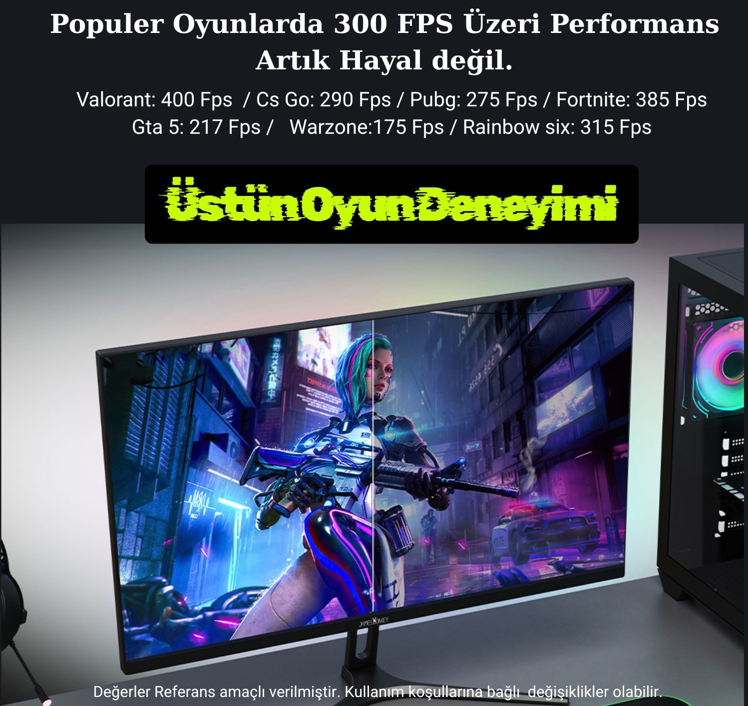 Gaming Bilgisayar Seti - Ryzen 7 5700 | RTX 5060 8GB | 200Hz Monitör