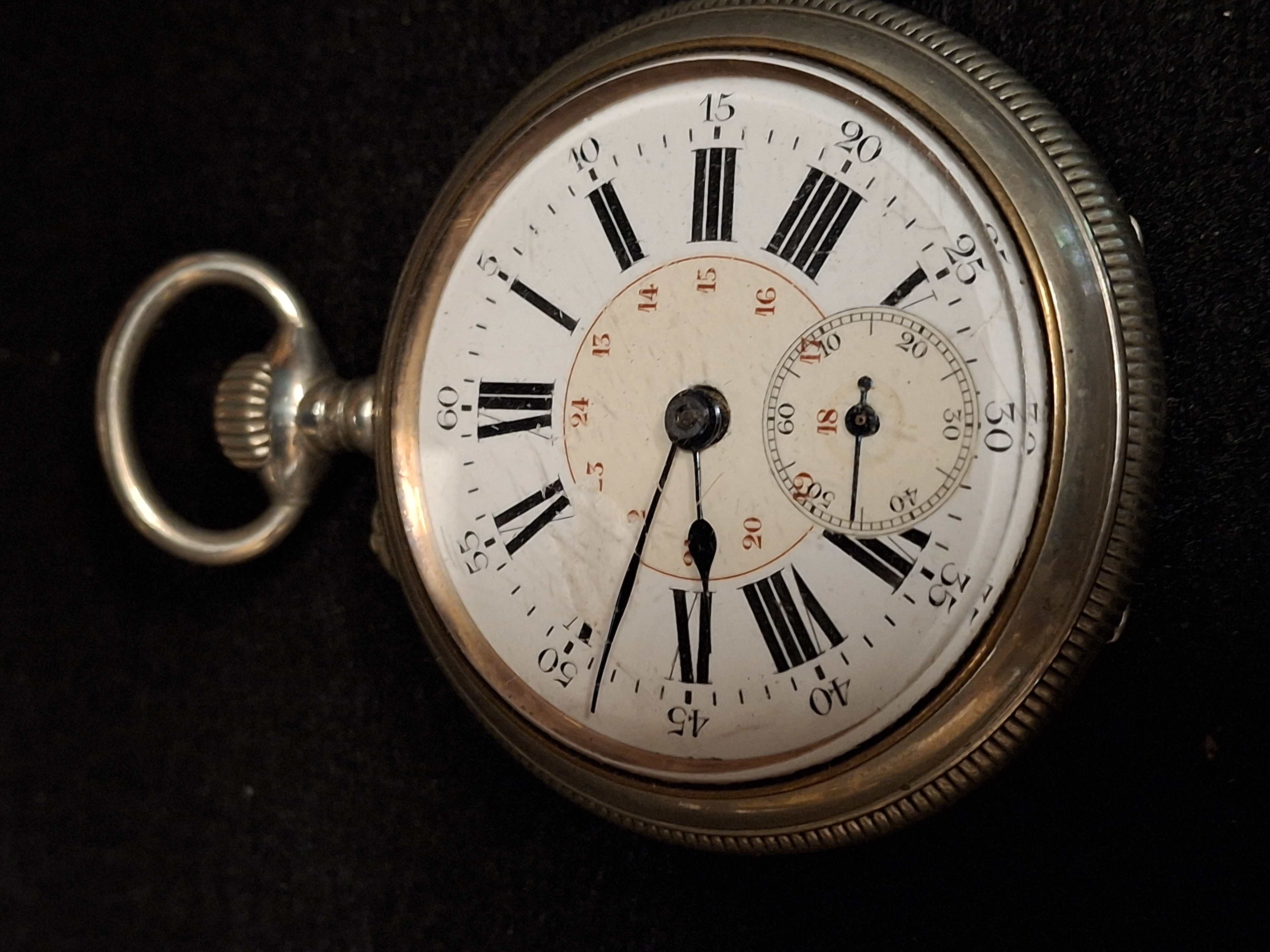 Montre de poche vintage ''MOERIS'' Gravure Guillaume Tell