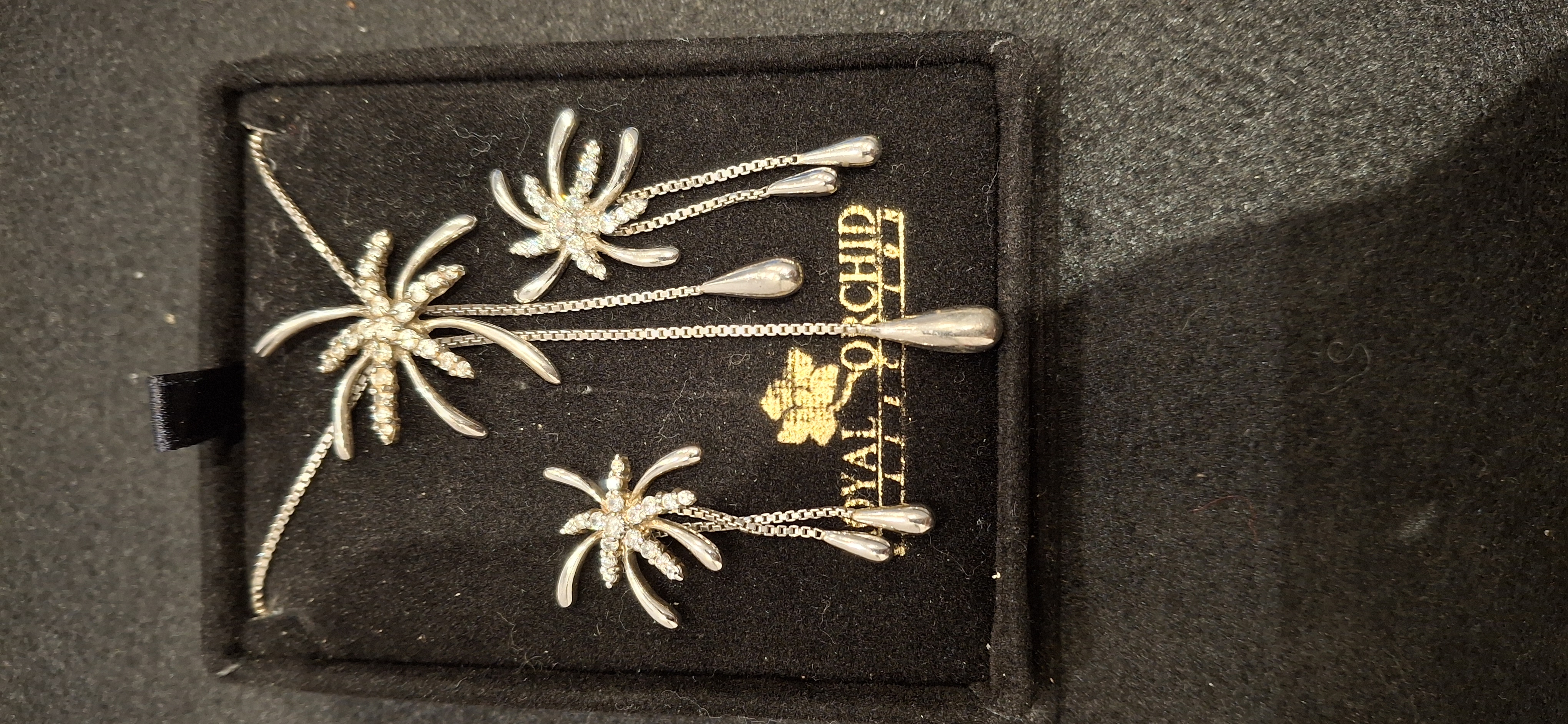 Parure de bijoux palmiers