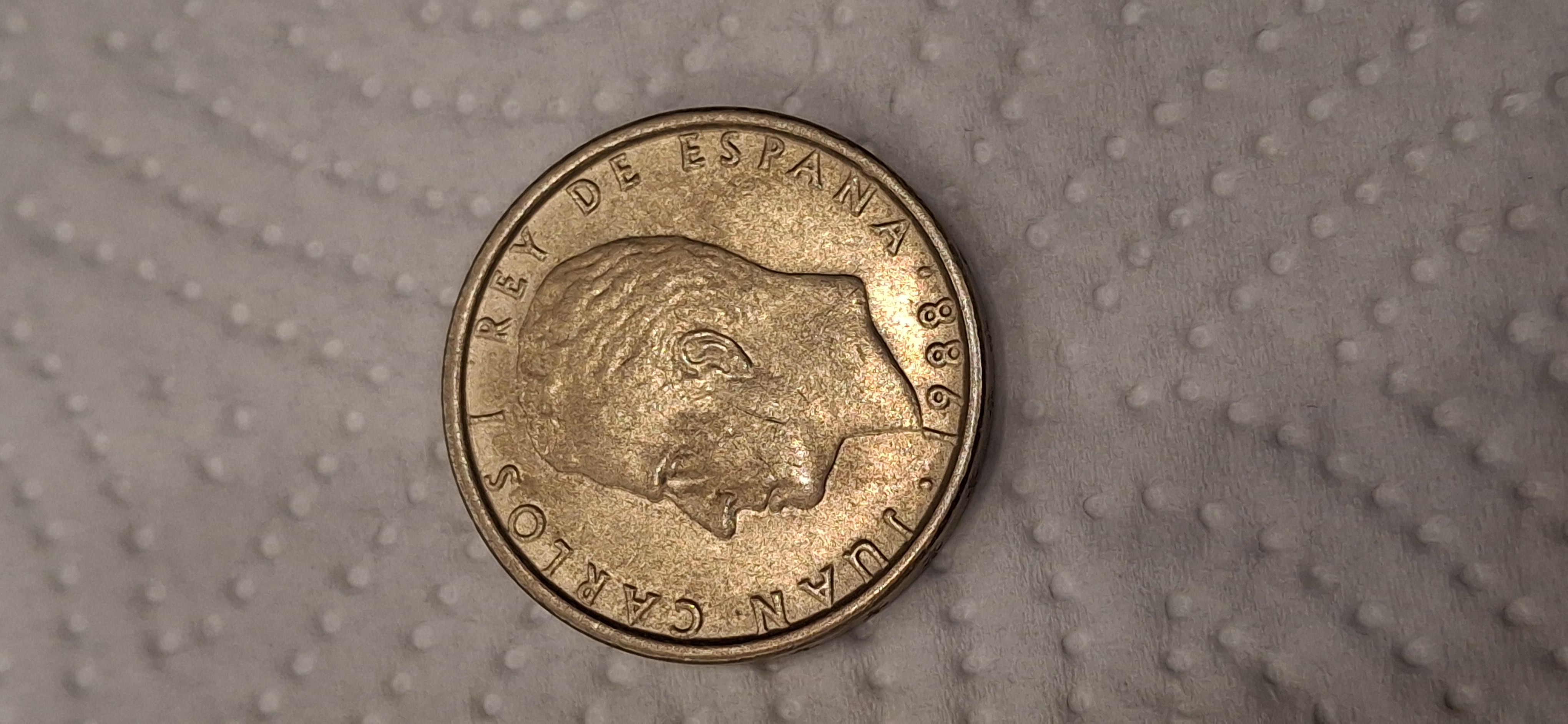 Pièce de monnaie espagnole Juan Carlos I 1988