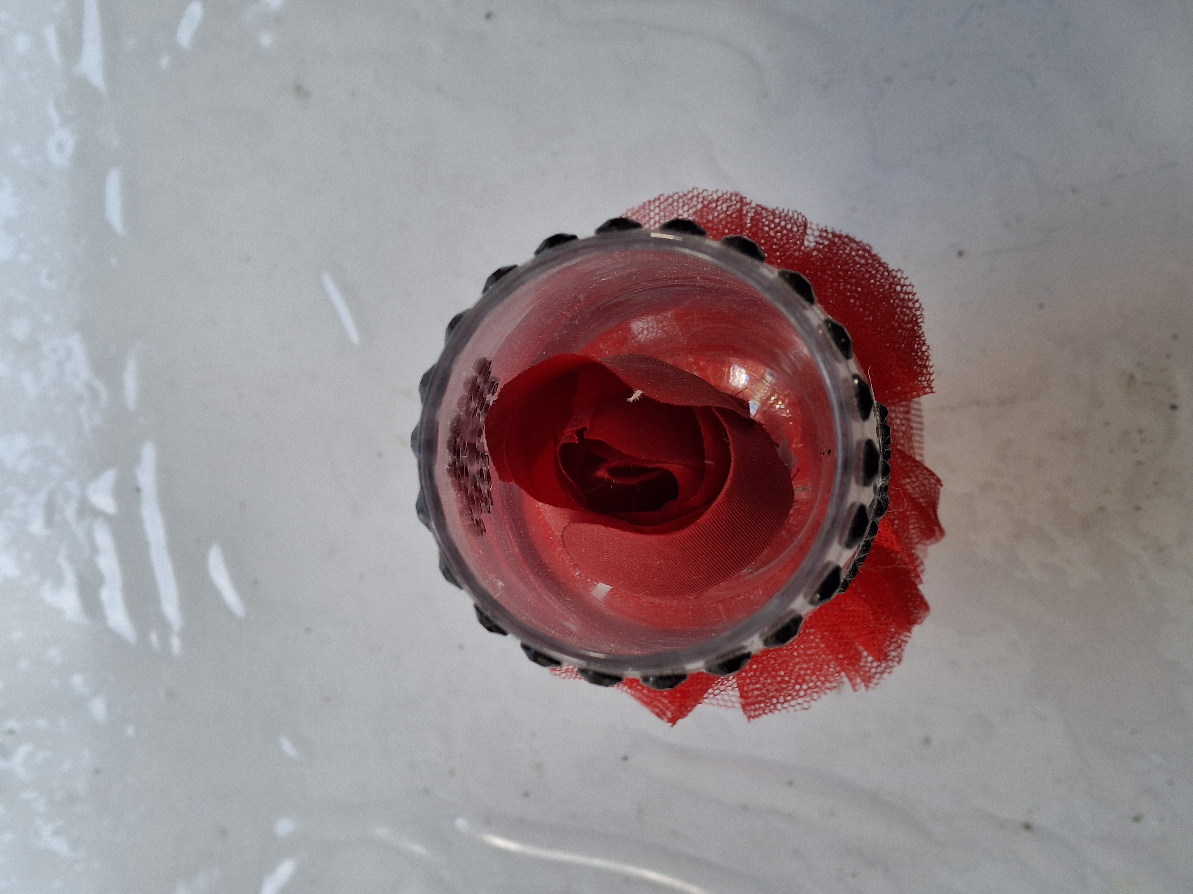 Verre à champagne décoratif