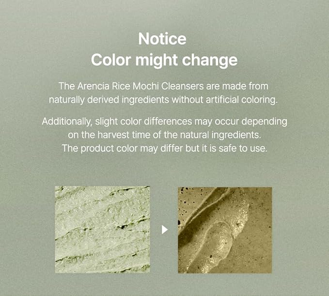 Arencia Fresh Green Rice Mochi Cleanser
