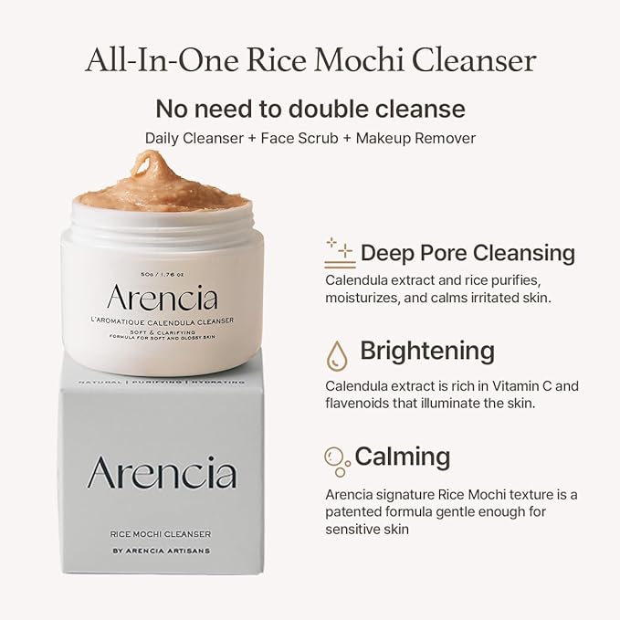 Arencia Calendula Rice Mochi Cleanser