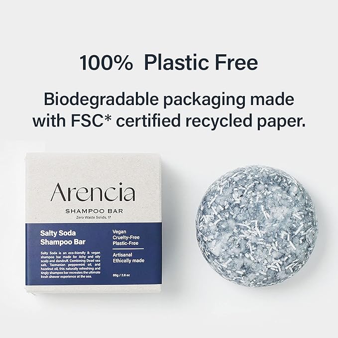 Arencia Salty Soda Shampoo Bar