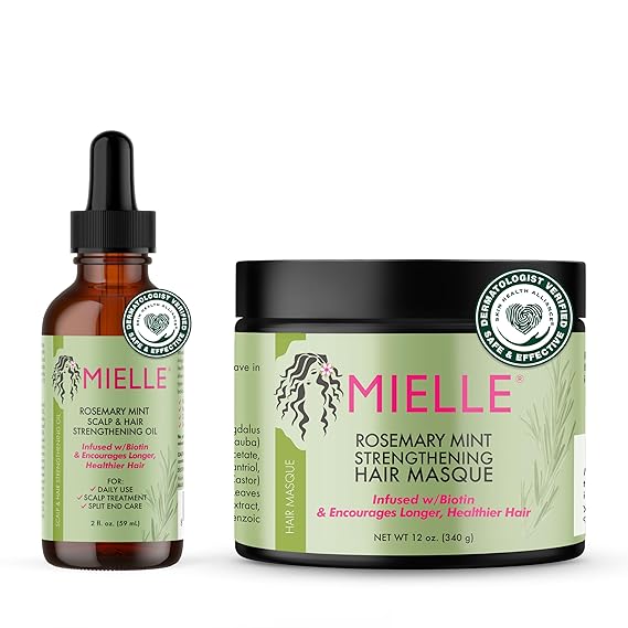 Mielle Organics Rosemary Mint Scalp & Hair Oil and Hair Masque