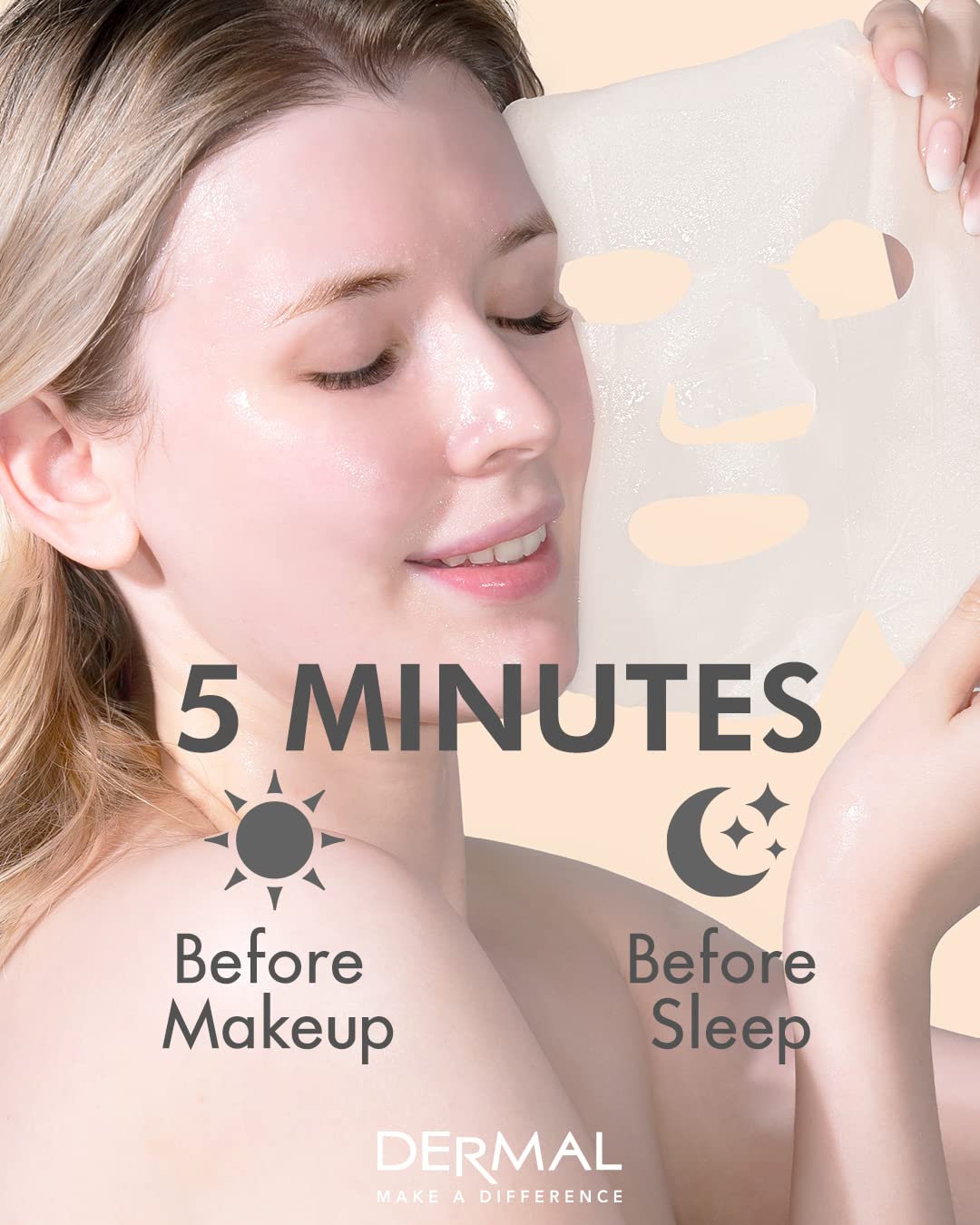 DERMAL Korean Collagen Face Mask