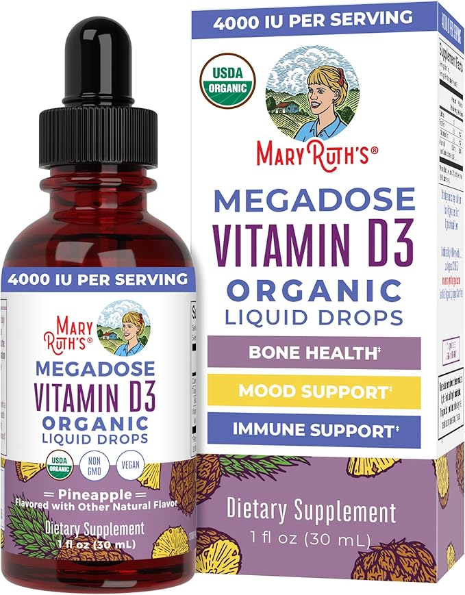 MaryRuth's Megadose Vitamin D3 Organic Liquid Drops