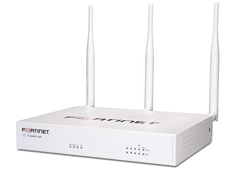 FIREWALL FORTNET  HW FWF-40F - ETHERNET - GIGABIT ETHERNET - HTTP,HTTPS - 5 X GE RJ45 PORTS (INCLUDING , 1 X WAN PORT, 4 X INTERNAL PORTS), WIRELESS (802.11A/B/G/N/AC) REGION CODE N - SINGLE RADIO -2.4GHZ/5GHZ - POWER ADAPTER - 100-240 VAC