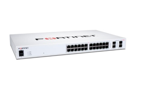 SWITCH FORTISWITCH FORTNET FS-124F-FPOE L2+ MANAGED POE SWITCH WITH 24GE + 4SFP+, 24PORT POE WITH MAX 370W LIMIT AND SMART FAN TEMPERATURE CONTROL