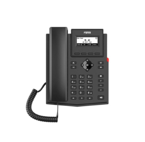 TELEFONE IP FANVIL X301 2 LINHAS SIP FAST ETHERNET SEM POE E COM FONTE