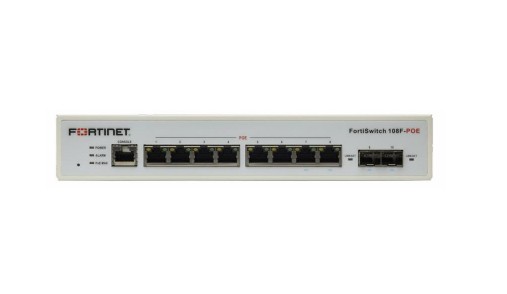SWITCH FORTISWITCH FORTNET 108F-POE 1GBPS  11 PORTAS POE - GIGABIT ETHERNET - 256MB RAM - 32MB FLASH MEMORY