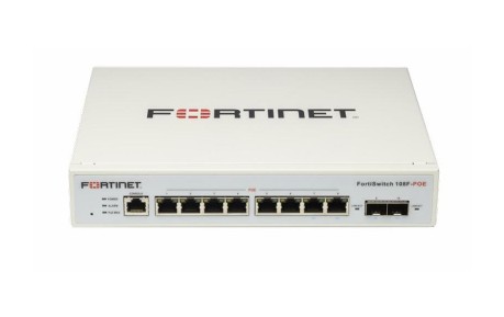 SWITCH FORTISWITCH FORTNET 108F-POE 1GBPS  11 PORTAS POE - GIGABIT ETHERNET - 256MB RAM - 32MB FLASH MEMORY