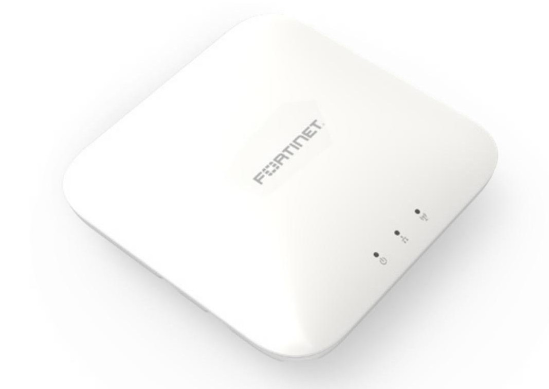 ACCESS POINT FORTNET FORTIAP-241K INDOOR WIRELESS AP - (WI-FI-7 TRI-BAND 2.4/5/6GHZ 2+2+2 2 STREAMS 4 RADIOS), INTERNAL ANTENNAS, 1X10/100/1000 RJ45 , 1X 100/1000/2500/500