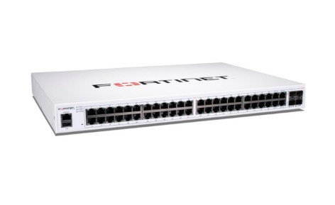 SWITCH FORTISWITCH FORTNET -148F-POE L2+ MANAGEMENT SWITCH WITH 48X GE PORT + 4X SFP+ PORT + 1X RJ45 CONSOLE. PORT 1- 24 ARE POE PORTS WITH AUTOMATIC MAX 370W POE OUTPUT LIMIT (24 PORT 802.3AF OR 12 PORT 802.3AT)