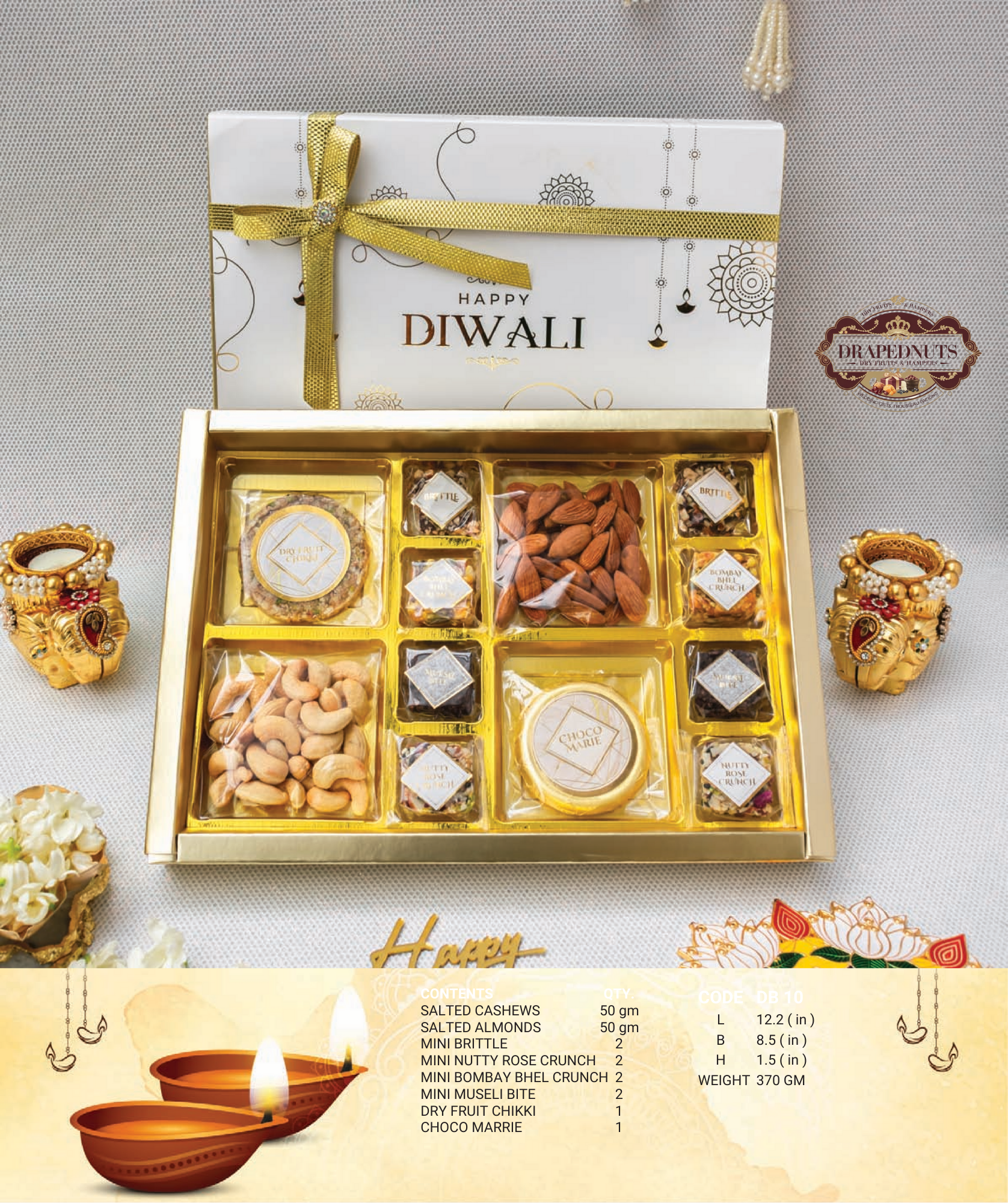 Diwali Premium Dry Fruit & Sweets Gift Box