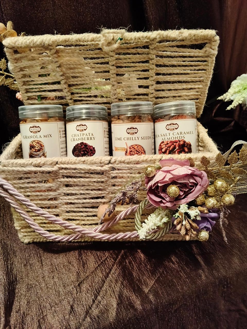 Rustic Luxe Nut Basket – The Perfect Blend of Health and Elegance