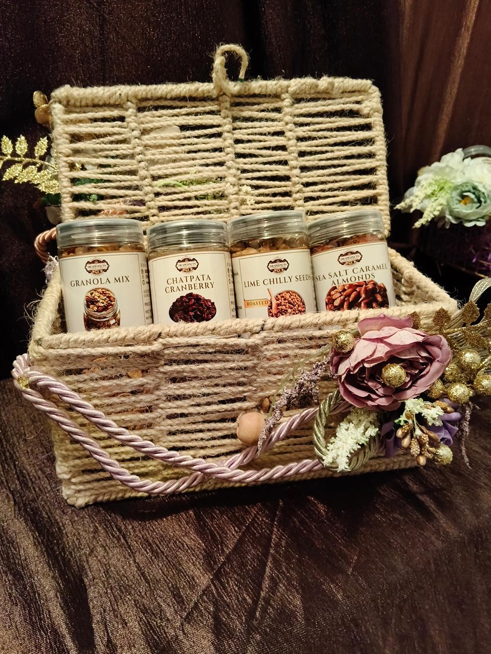 Rustic Luxe Nut Basket – The Perfect Blend of Health and Elegance