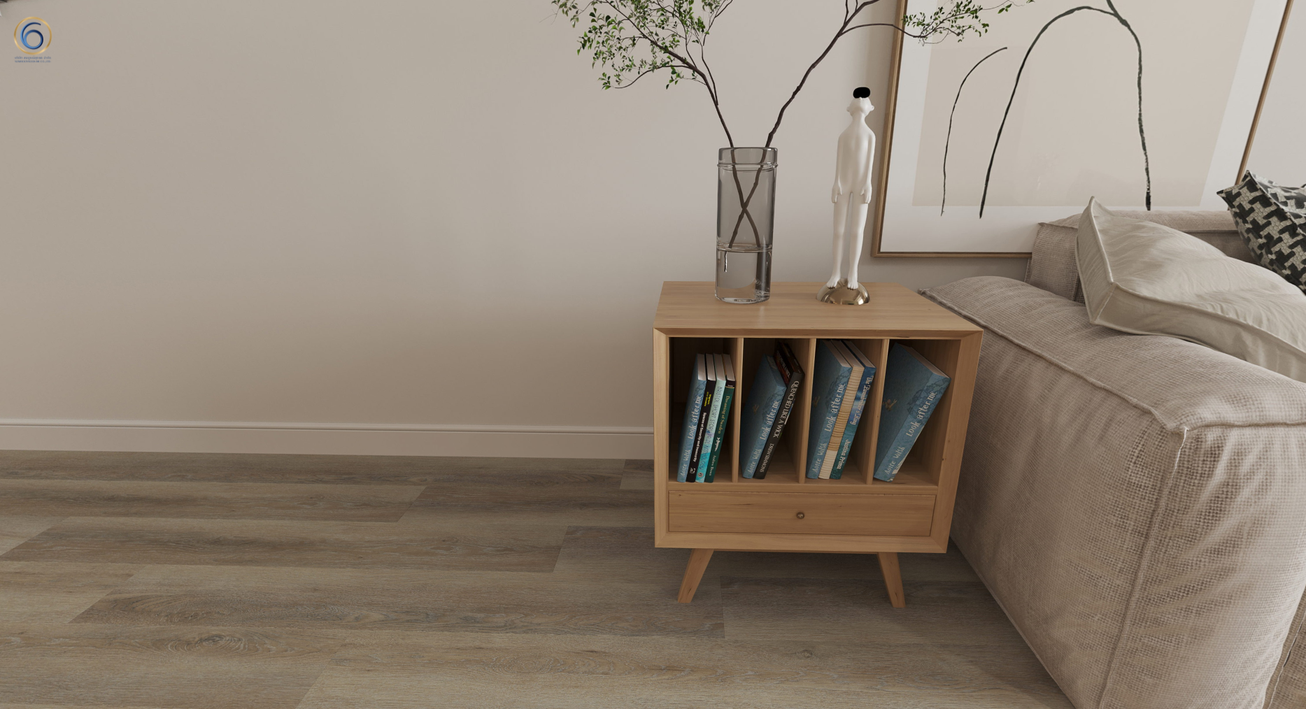 Rigi Oak Maroon S454