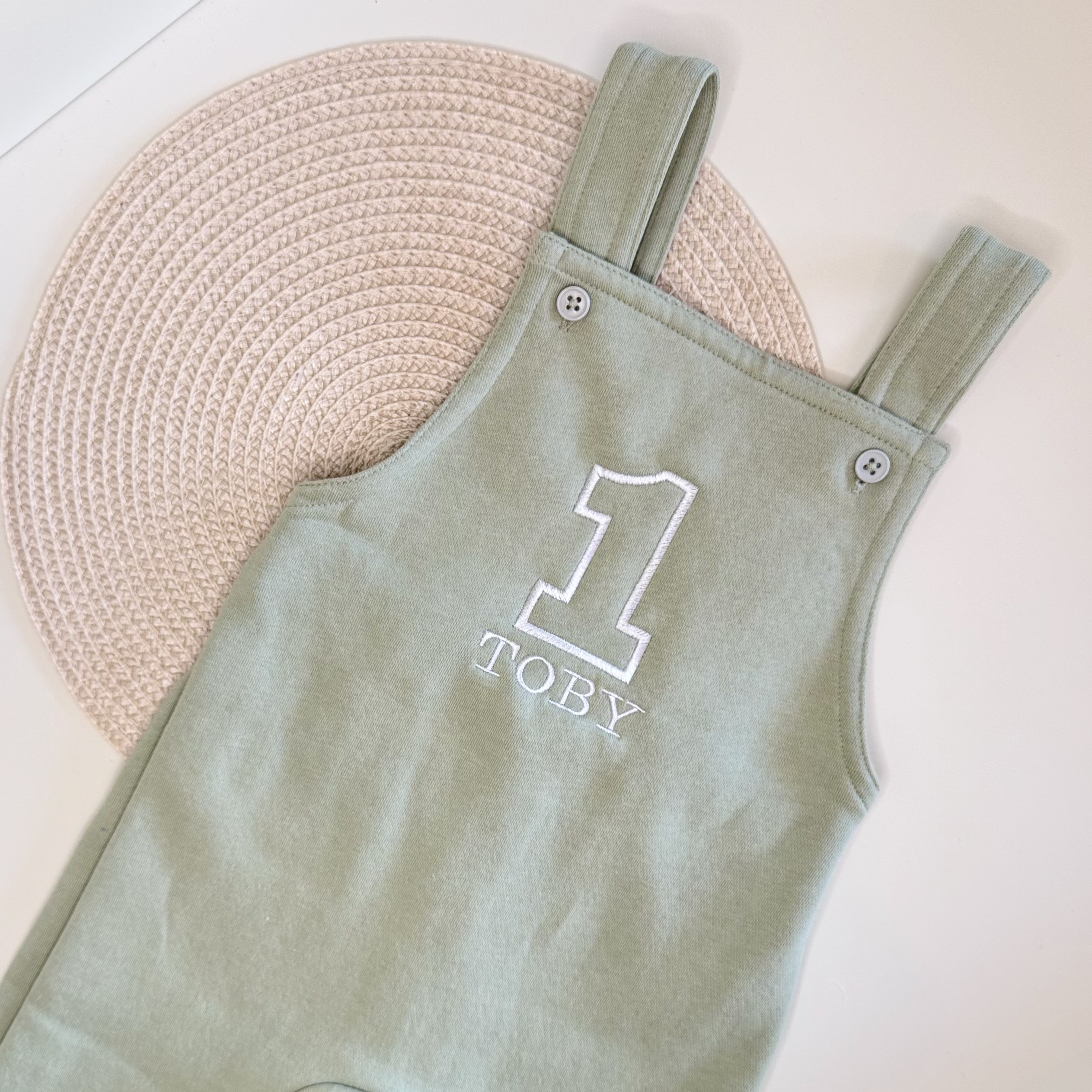 Personalised 1 Birthday Dungarees