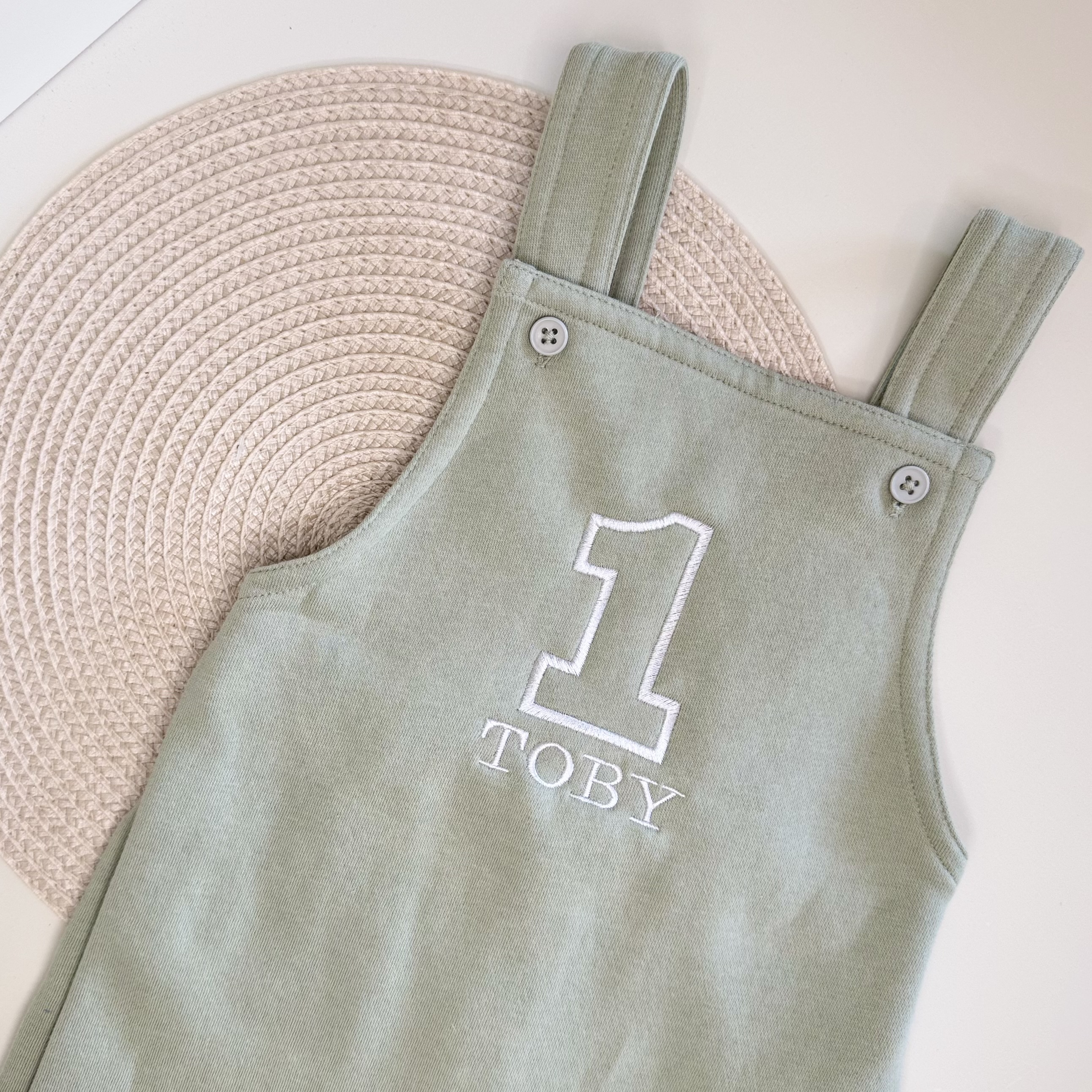 Personalised 1 Birthday Dungarees