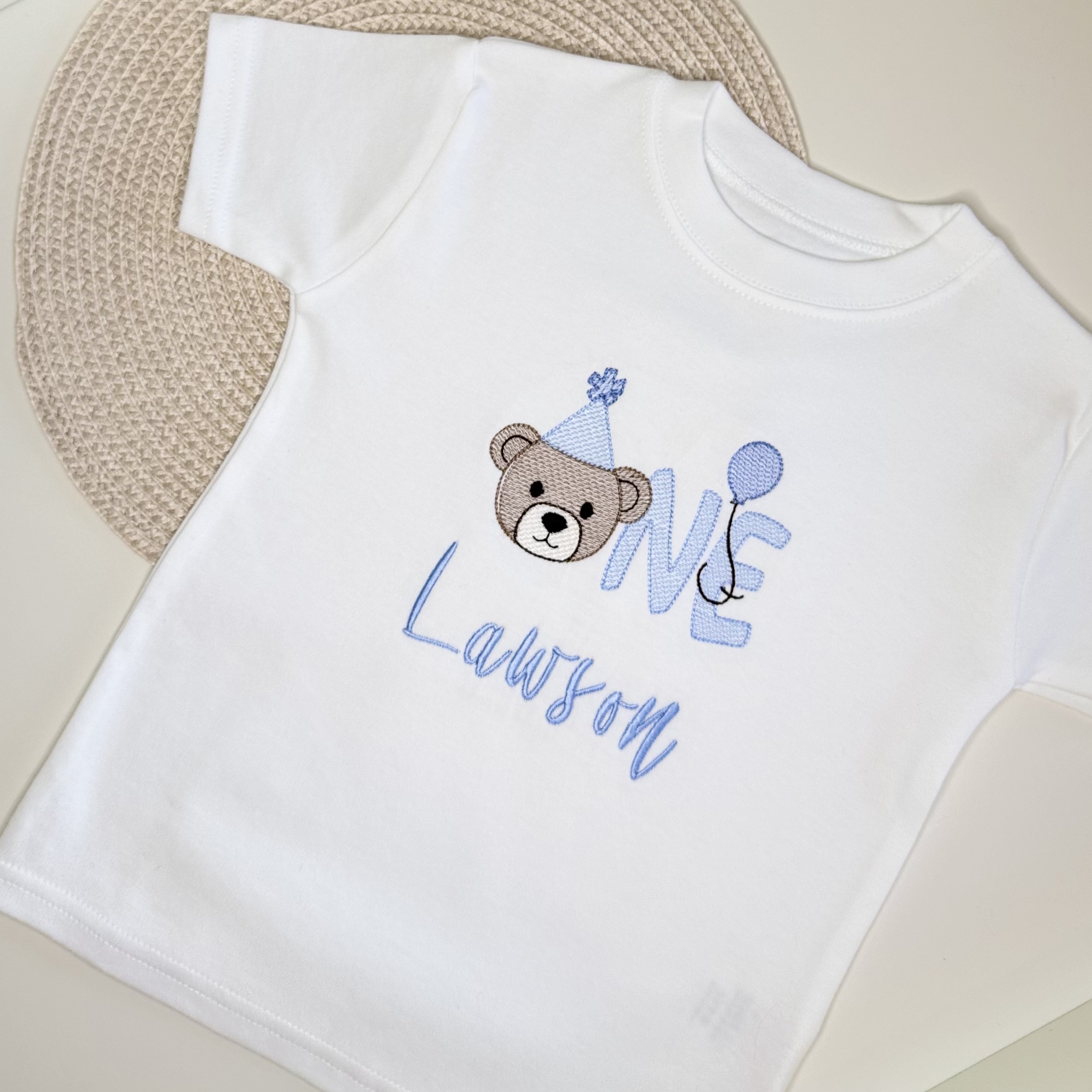 Personalised First Birthday Bear T-shirt