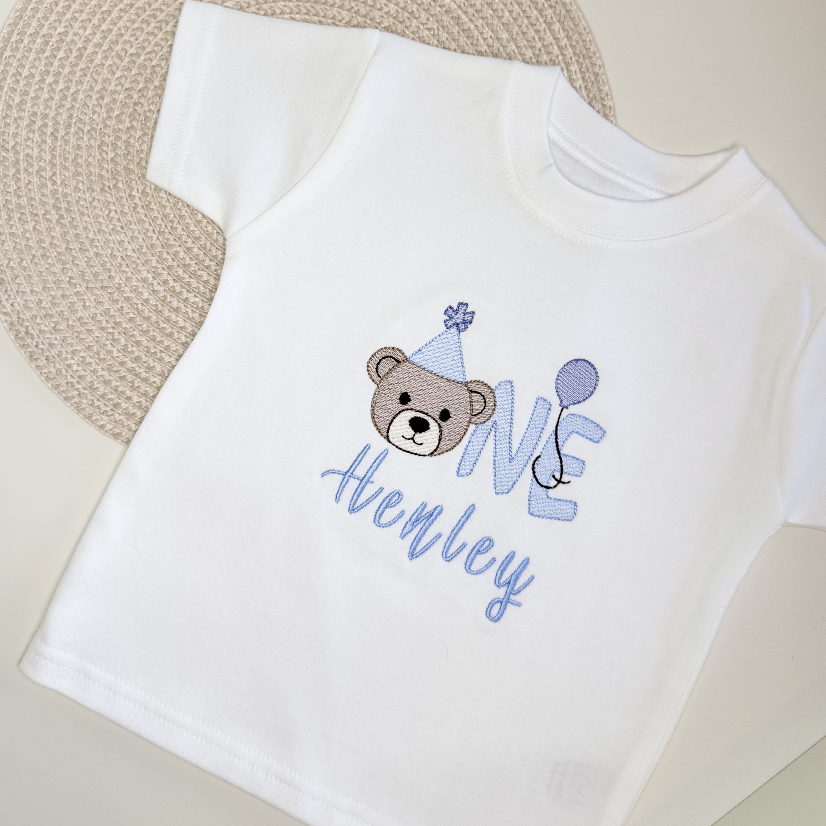 Personalised First Birthday Bear T-shirt