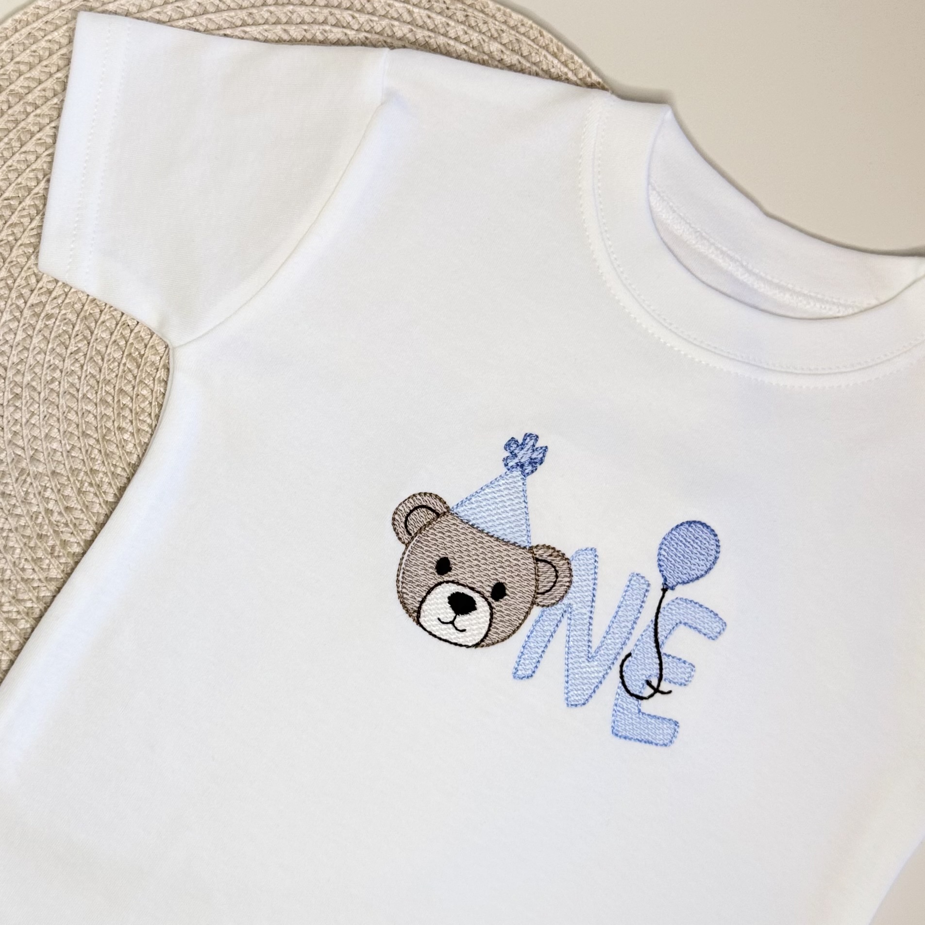 Personalised First Birthday Bear T-shirt