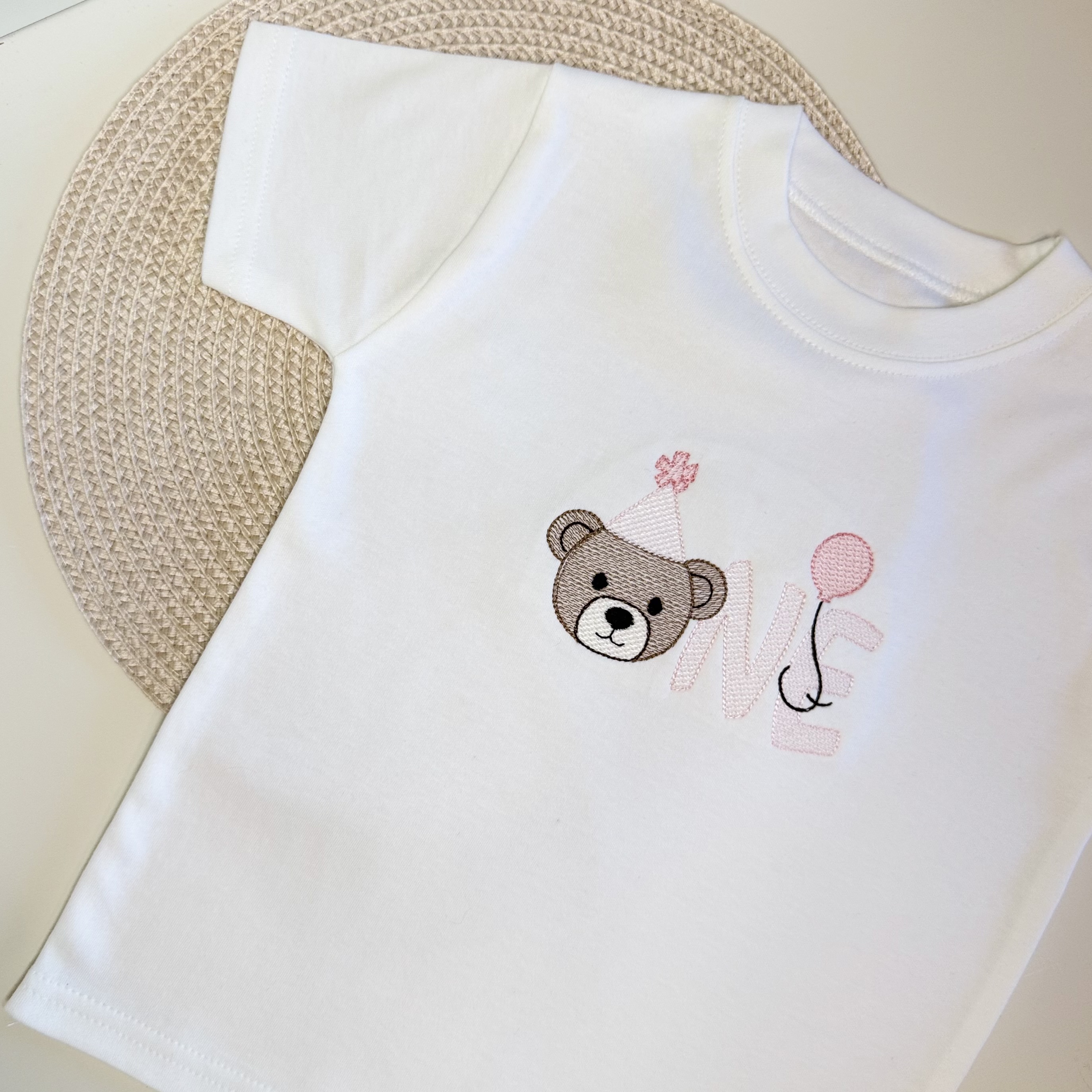 Personalised First Birthday Bear T-shirt