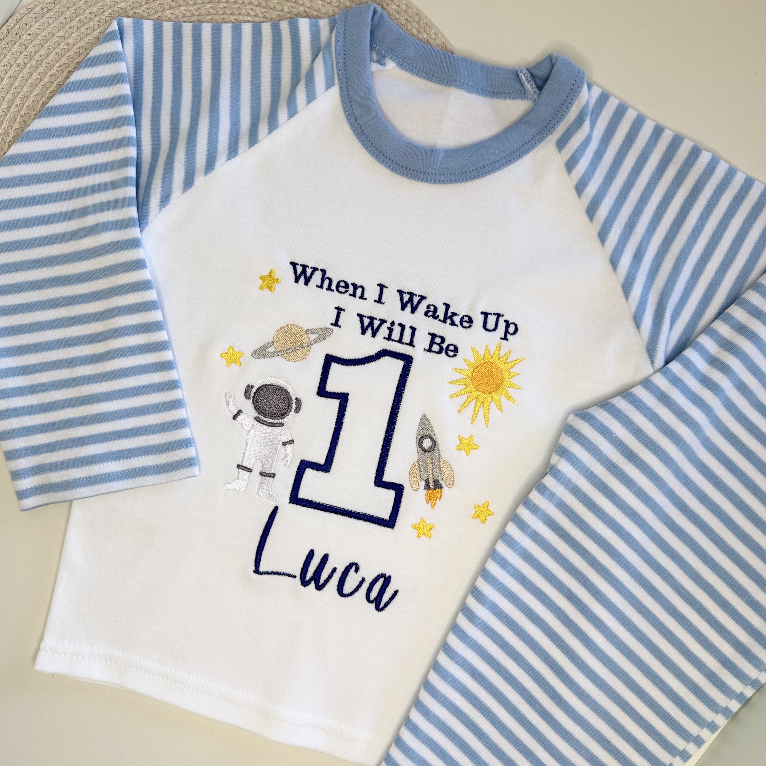 Personalised Space Birthday Pyjamas