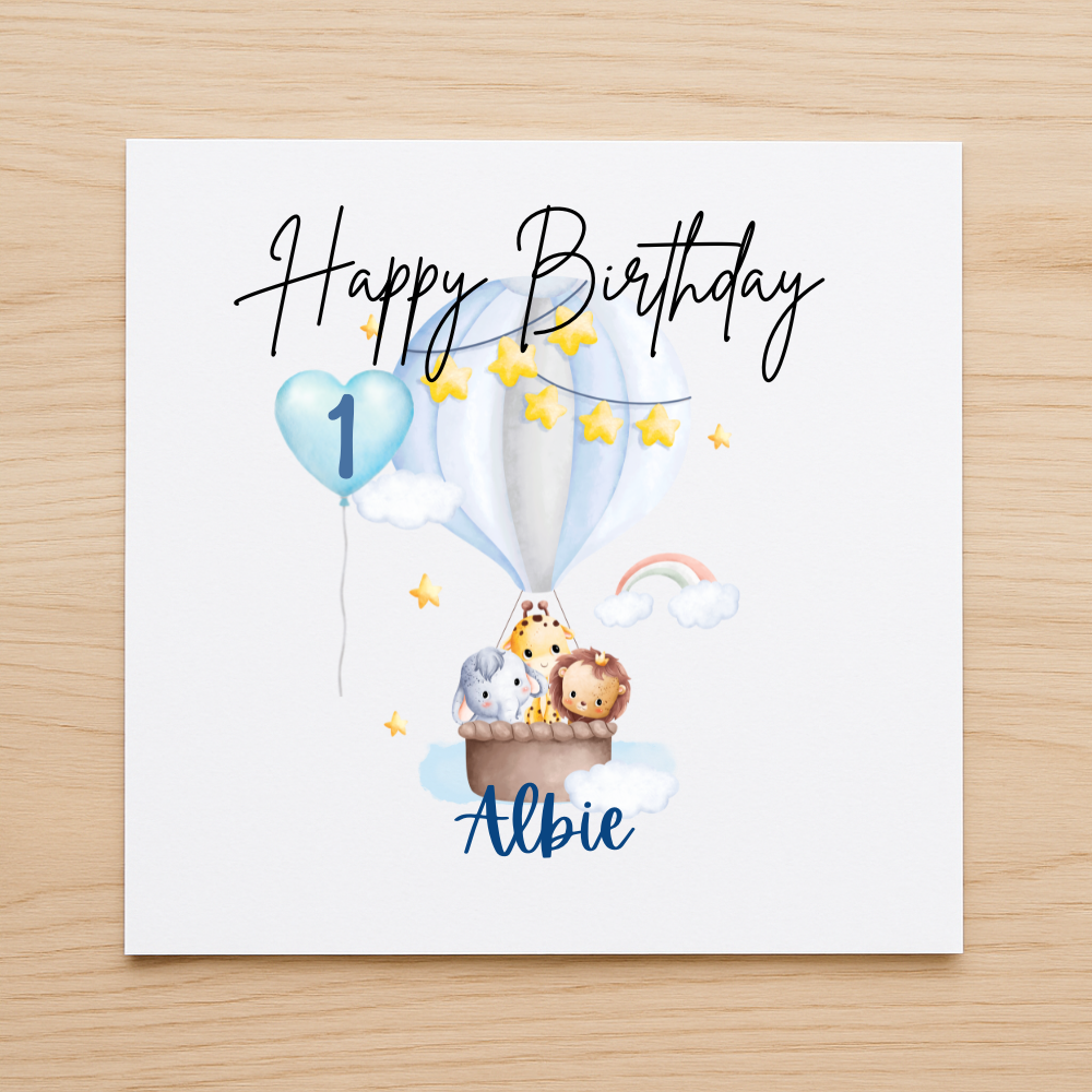 Personalised 1st Birthday Card