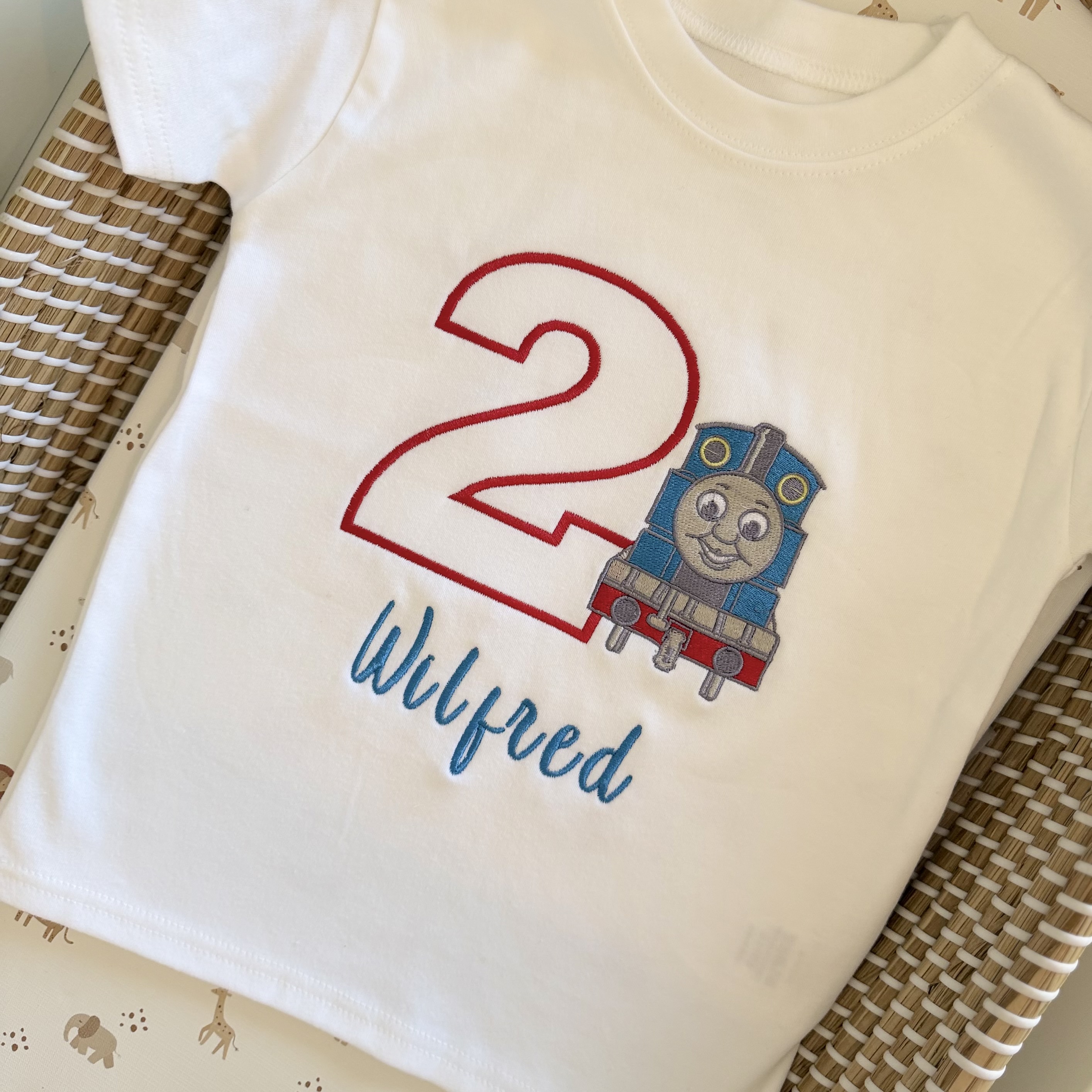 Personalised Thomas The Tank Engine Birthday T-shirt