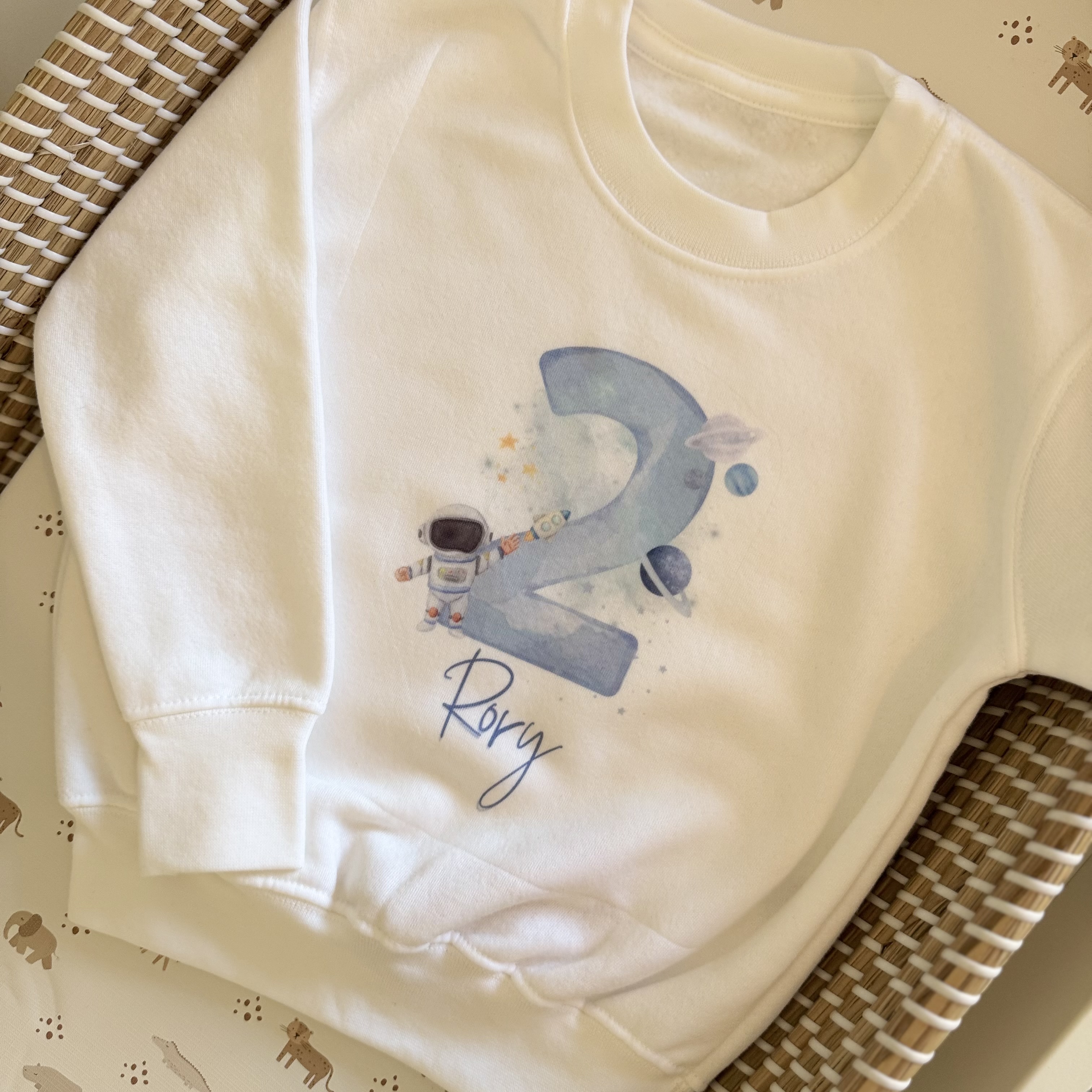 Personalised Birthday Space Theme Jumper