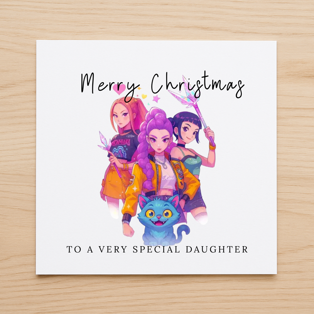 KPop Demon Hunters Christmas Card