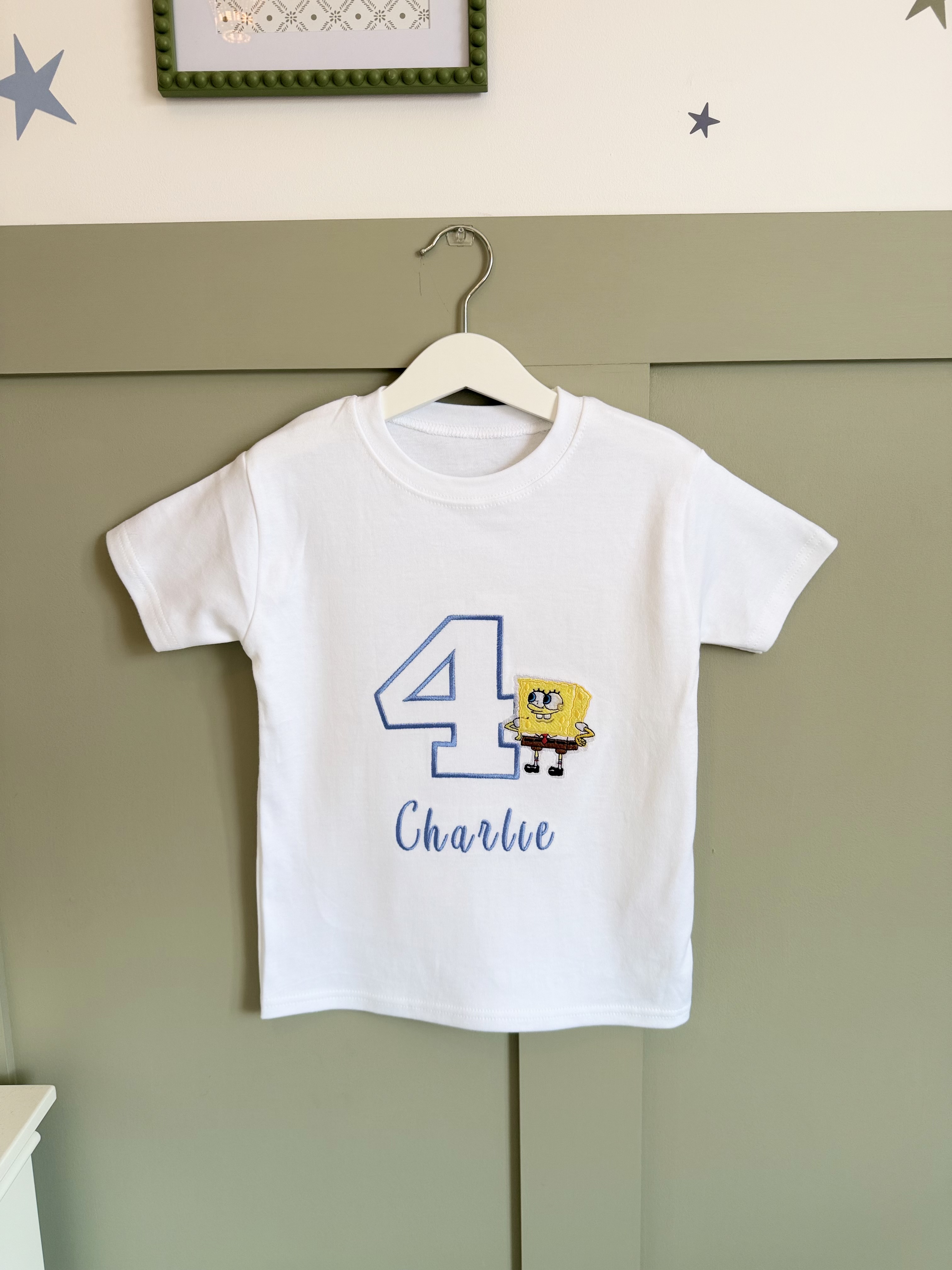 Personalised Spongebob Birthday T-shirt
